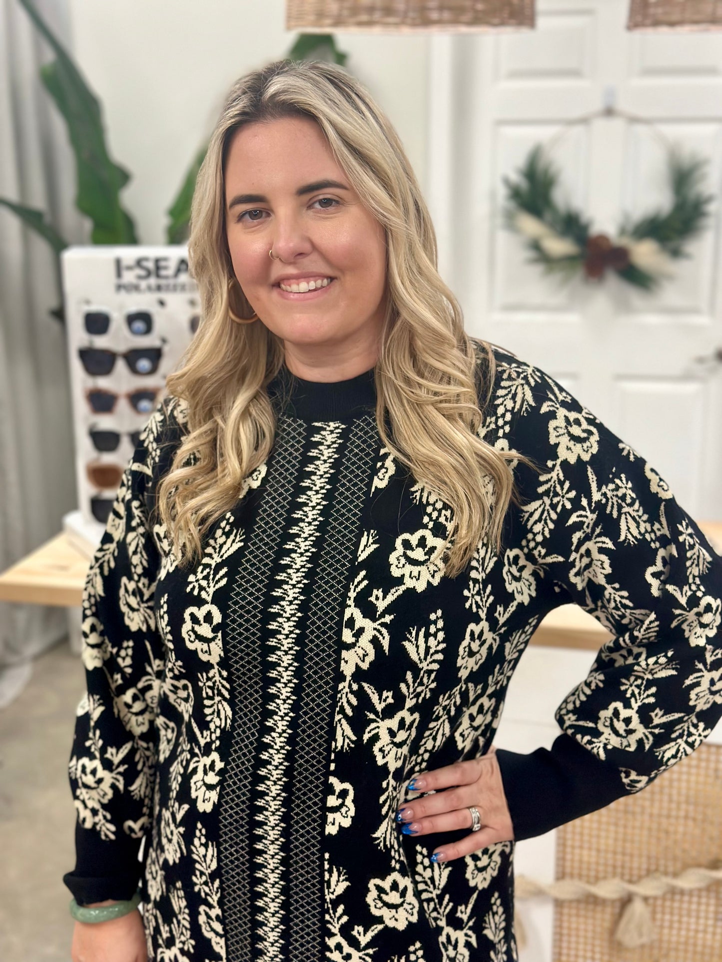 The Jacquard Sweater Dress