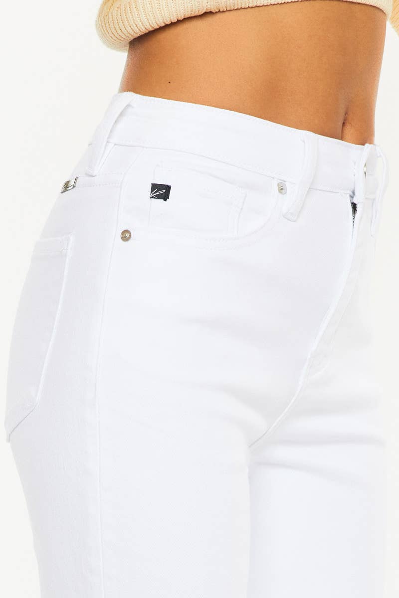 THE KARLIE HIGH RISE SLIM STRAIGHT JEANS