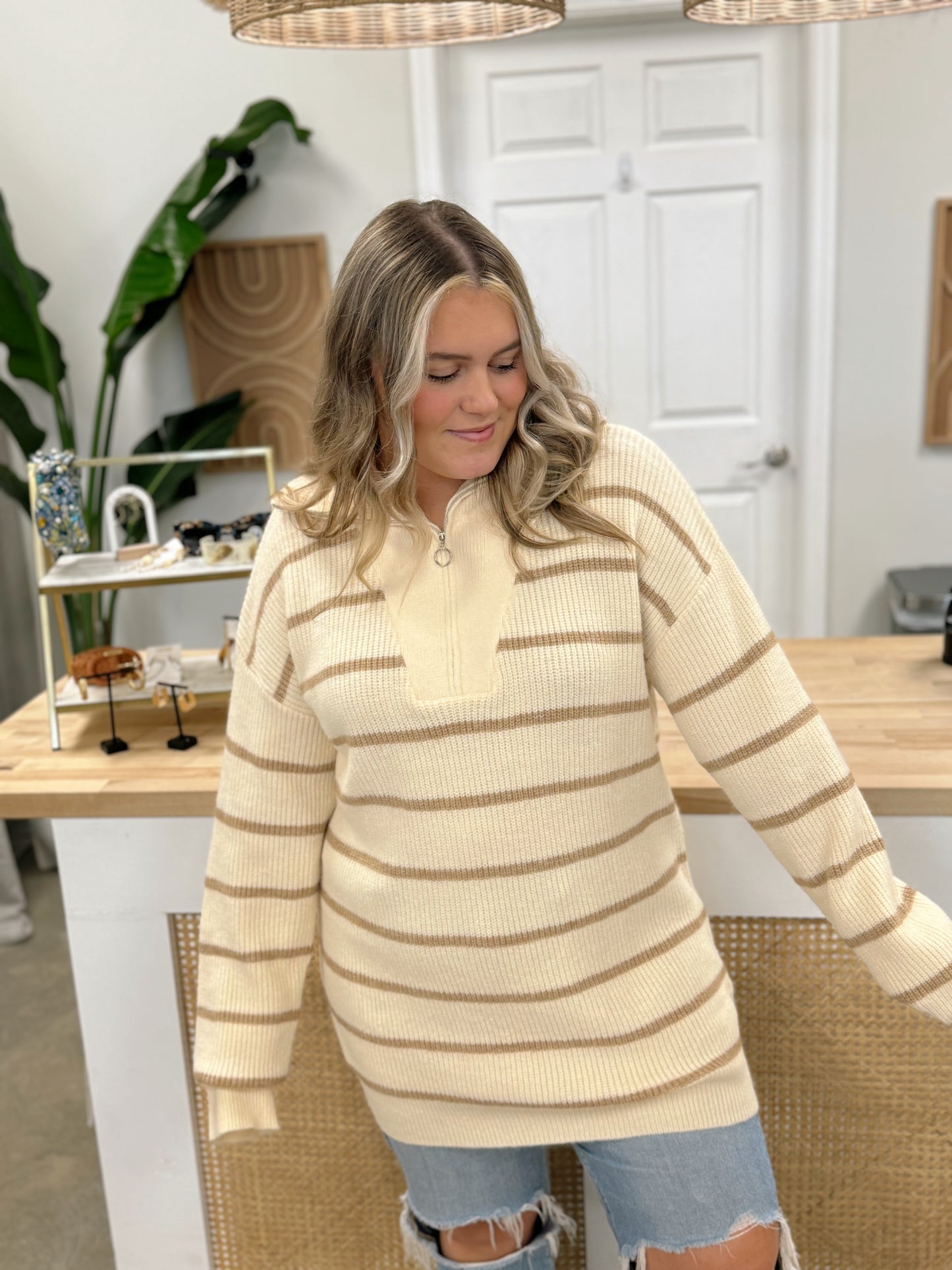 Autumn Delight Tunic Sweater