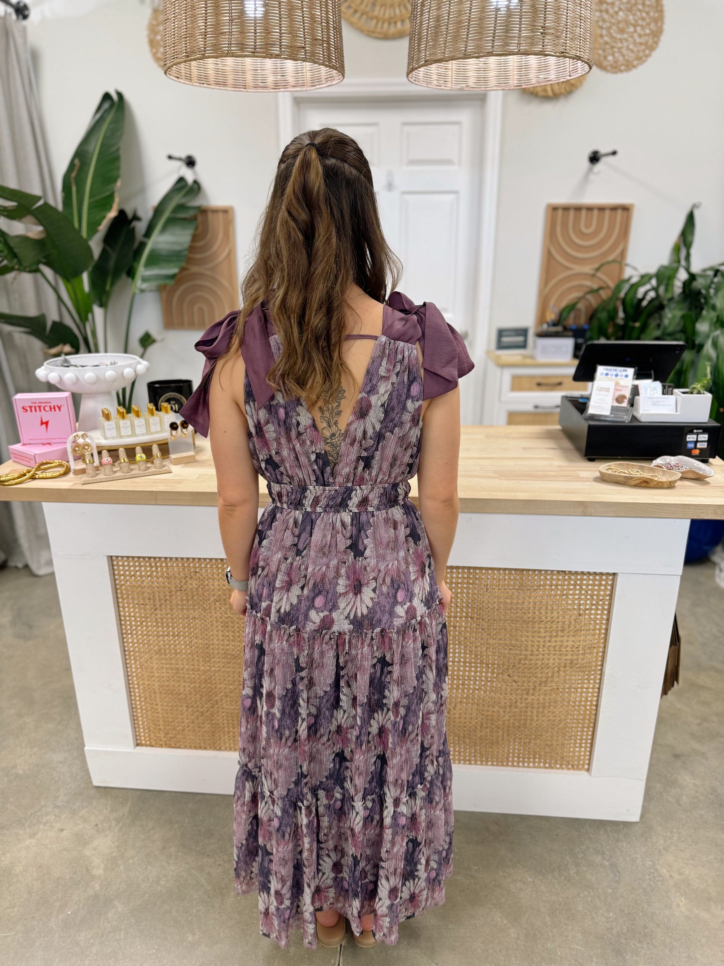 Midnight Garden Party Dress