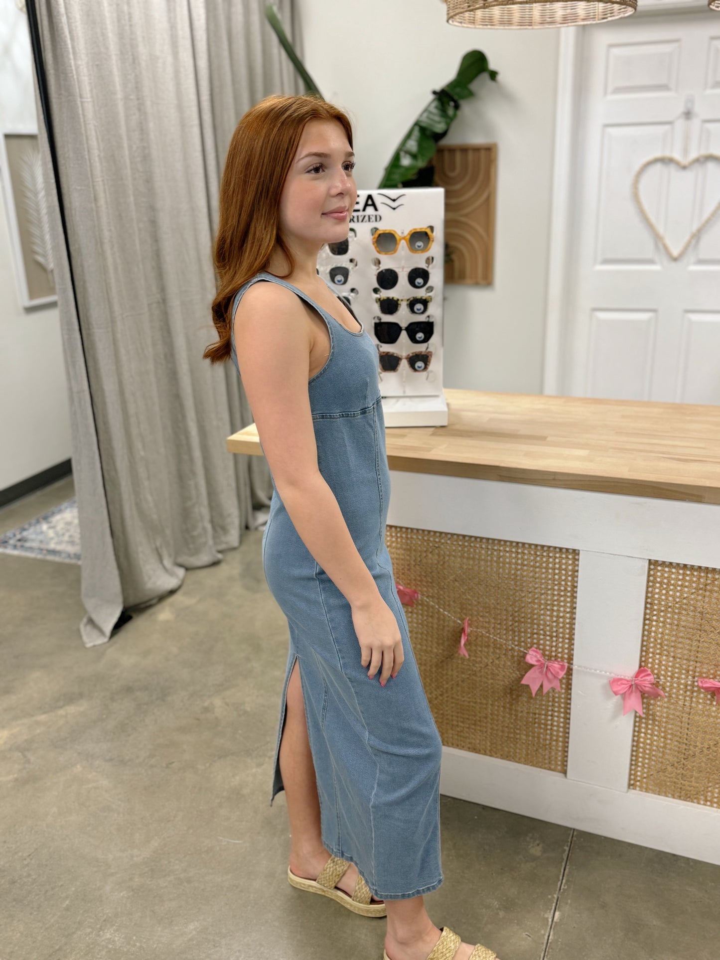 The Baddie Denim Dress