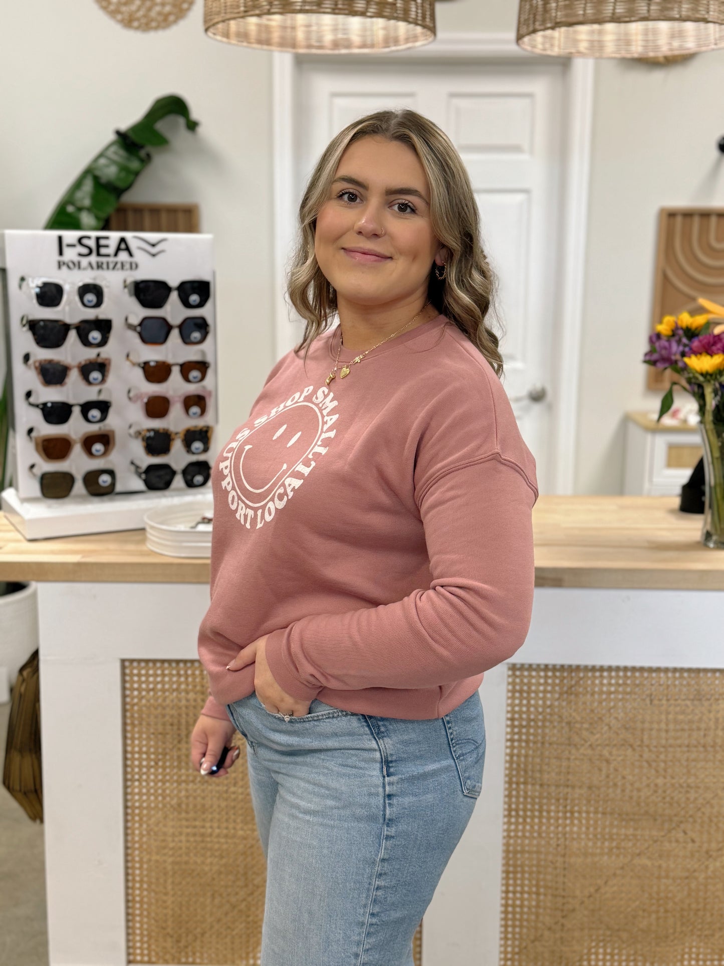 SHOP SMALL SUPPORT LOCAL MAUVE