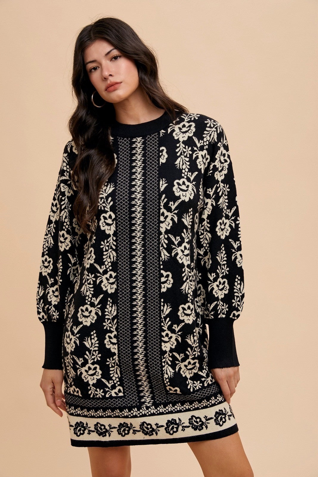 The Jacquard Sweater Dress