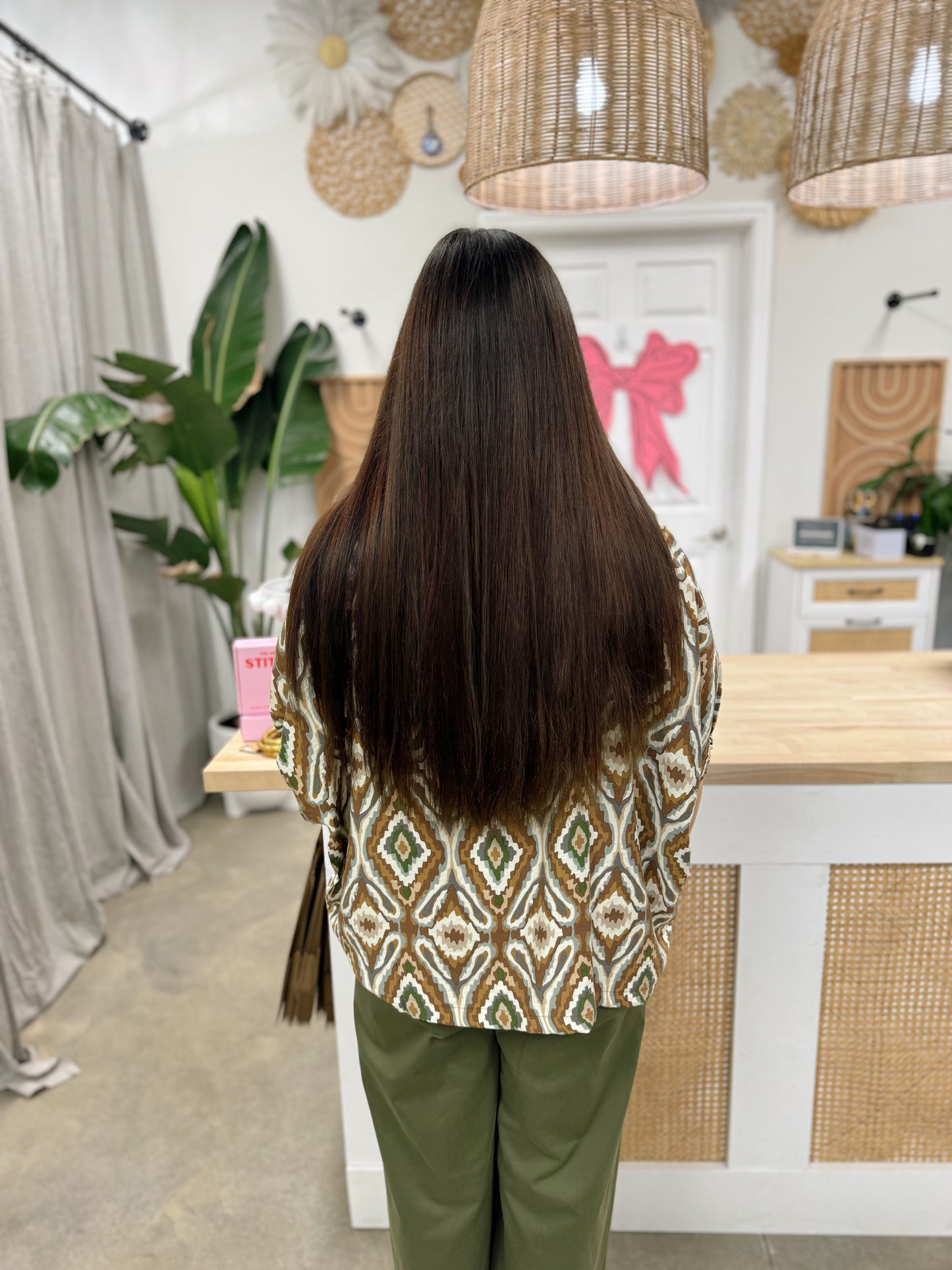 The Monica Blouse Crimson & Mocha