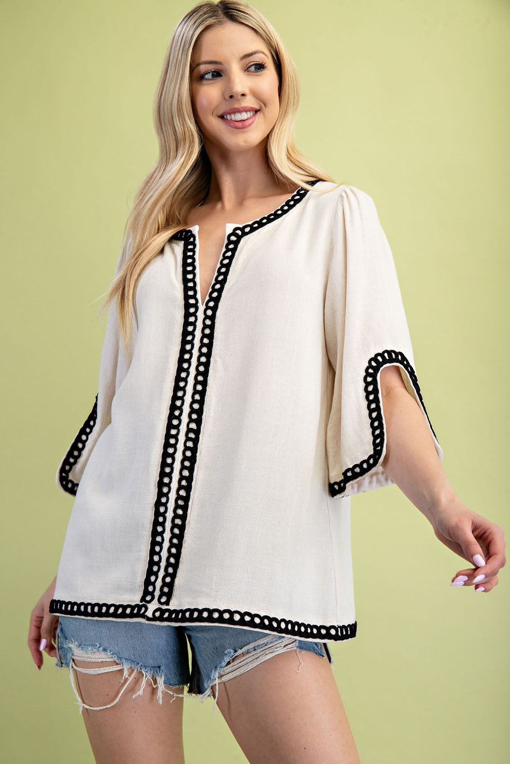 The Kimberly Linen Tunic Top