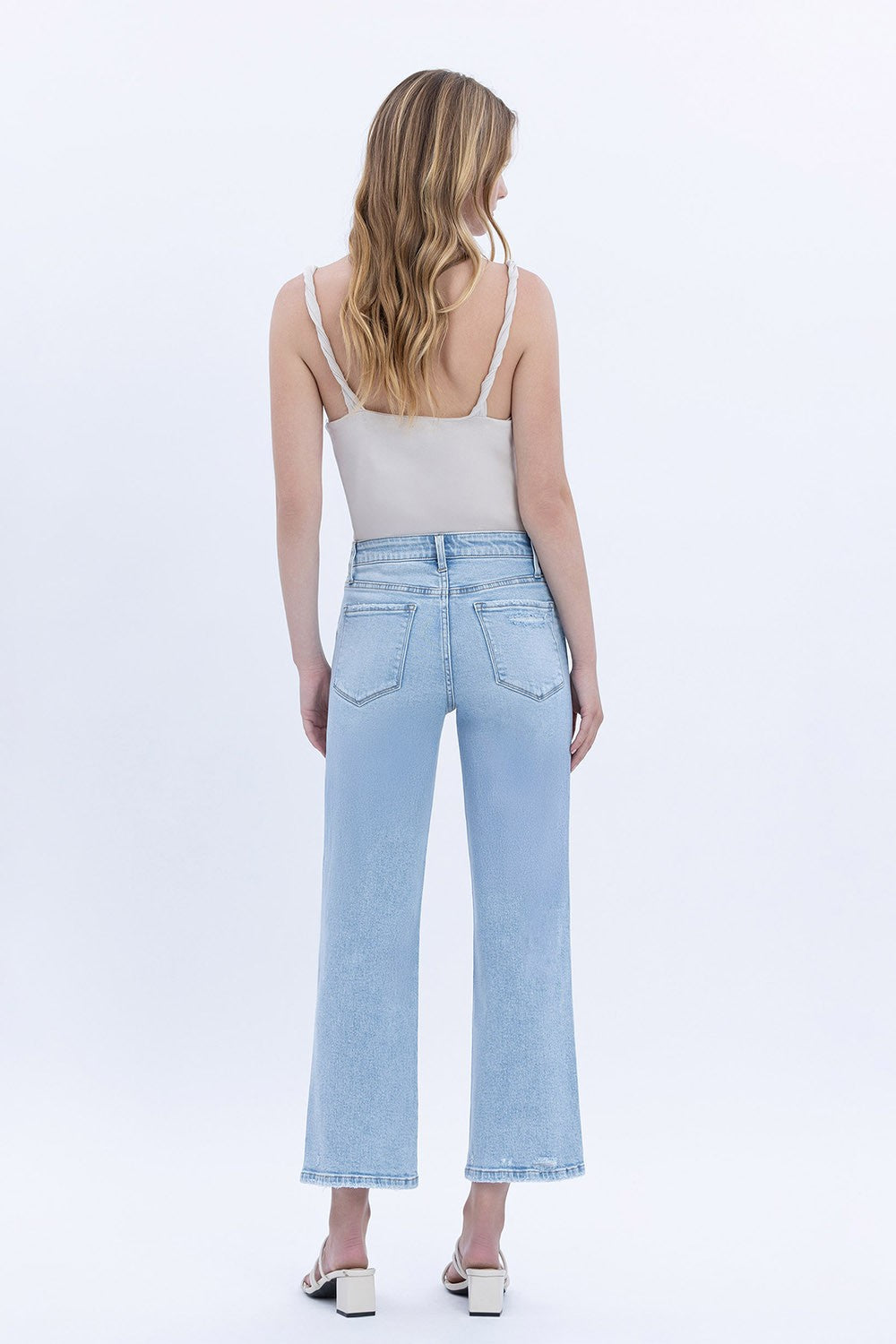 Vervet High Rise Slim Wide Jeans