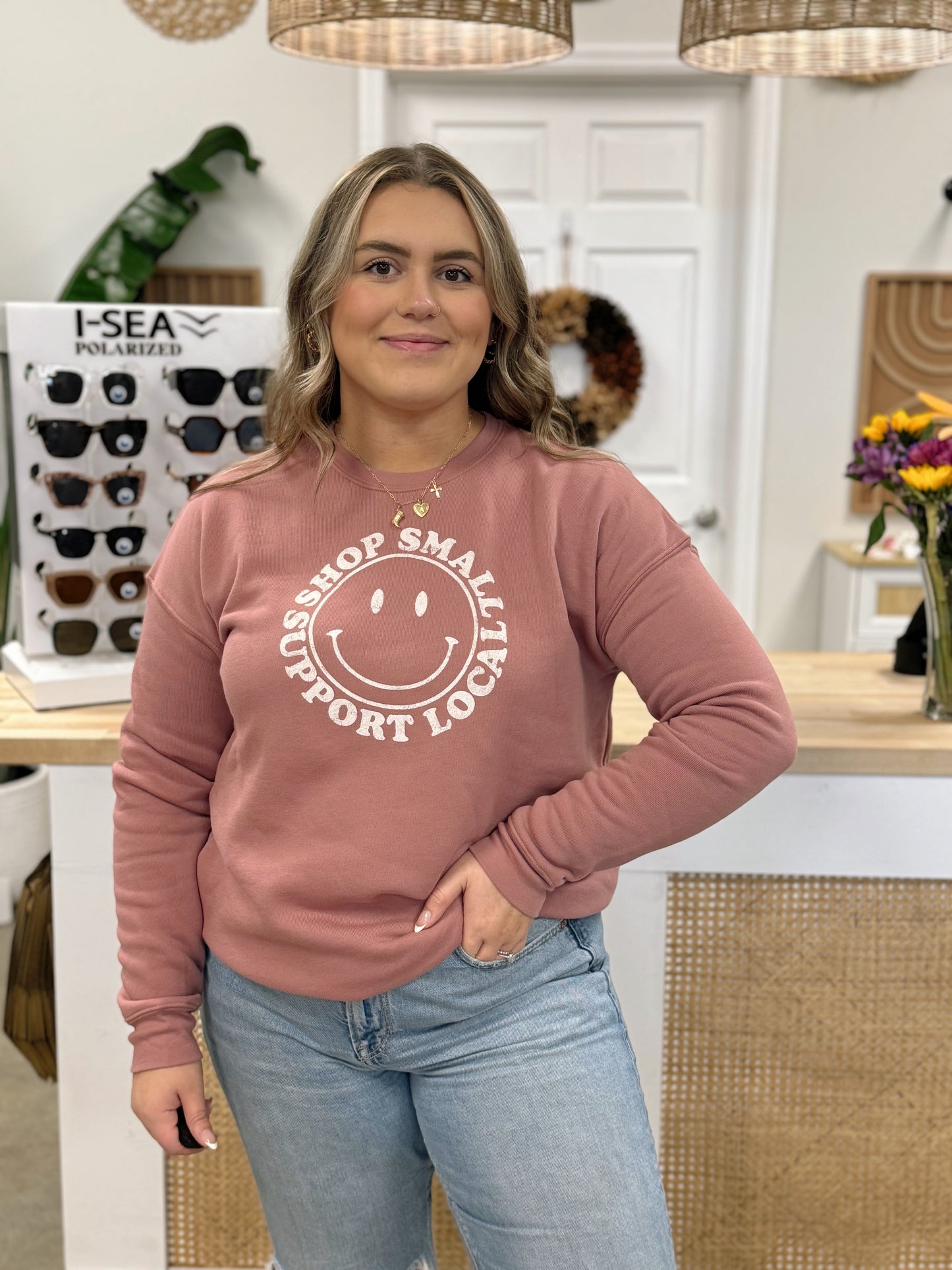 SHOP SMALL SUPPORT LOCAL MAUVE