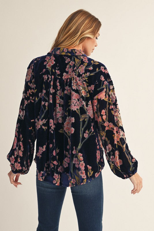 The Softer Side of Floral Button Down Shirt