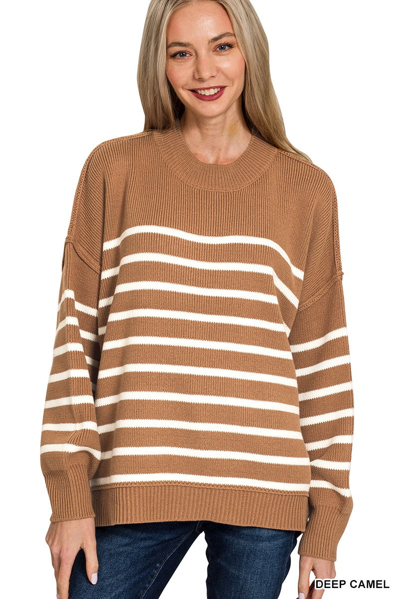 The Mollie Oversized Striped Sweater