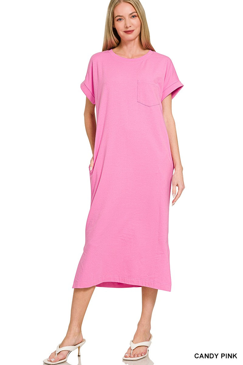 Get Around Town Dress-Pink