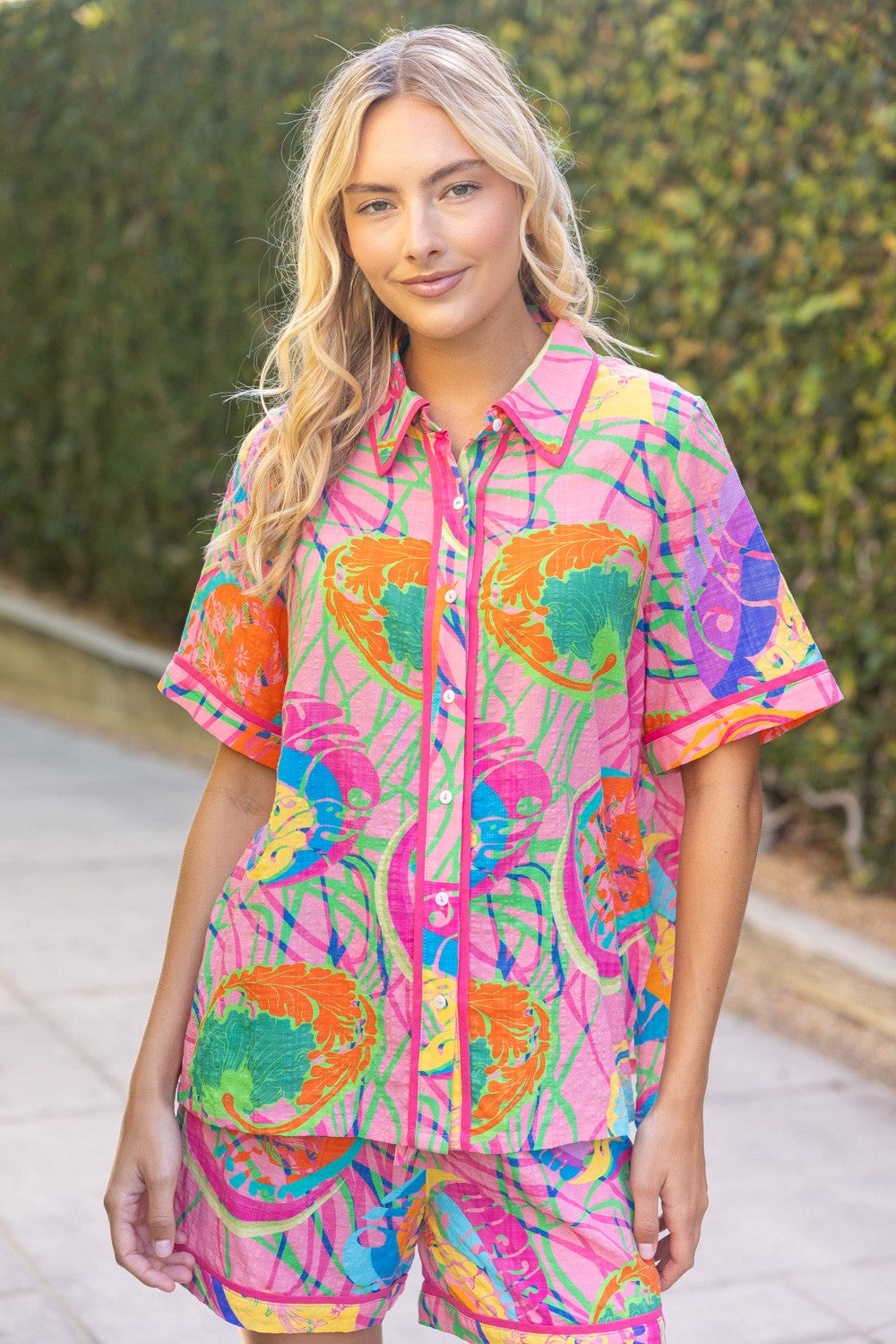Down in Miami Button Down Top