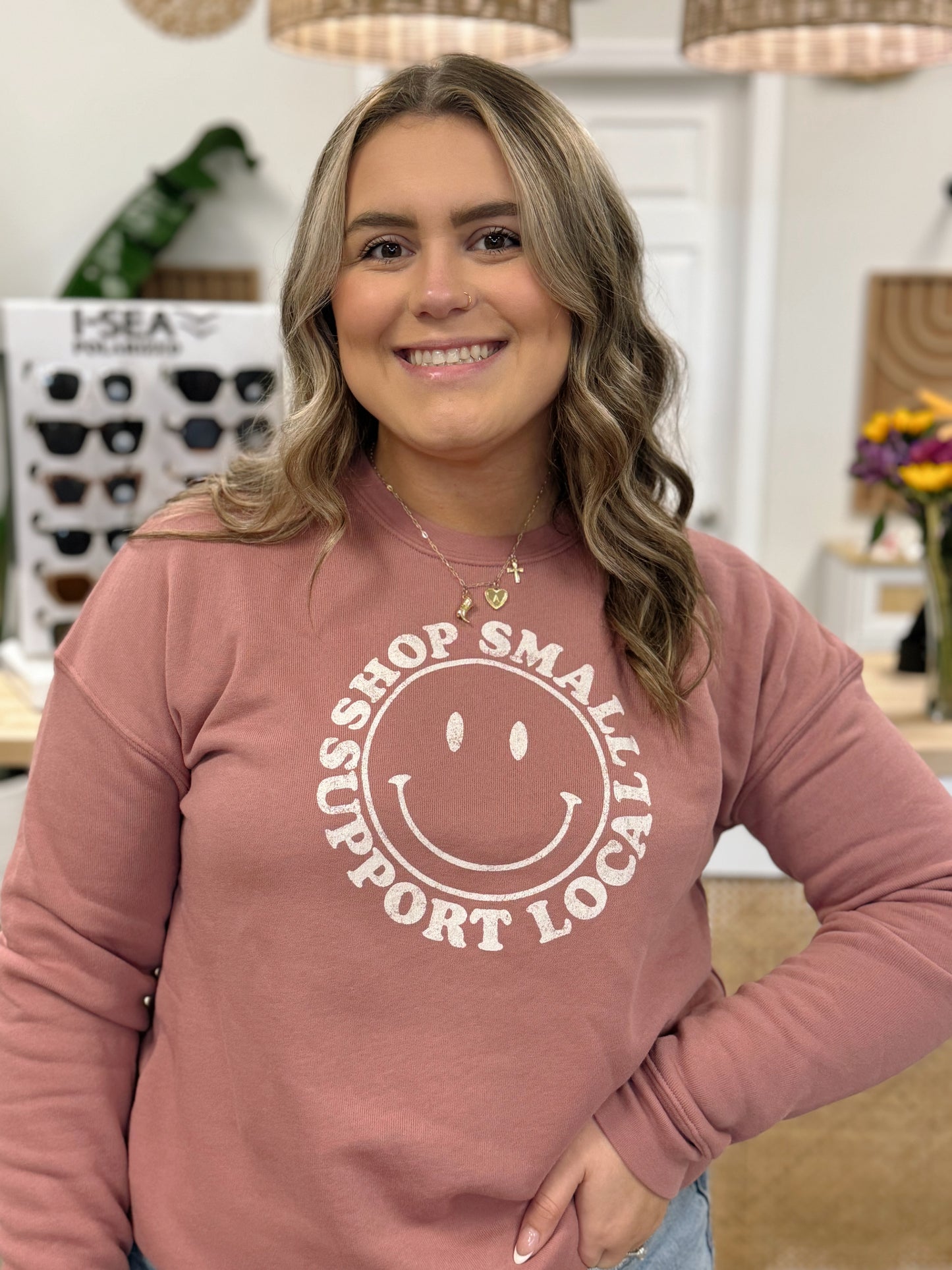 SHOP SMALL SUPPORT LOCAL MAUVE