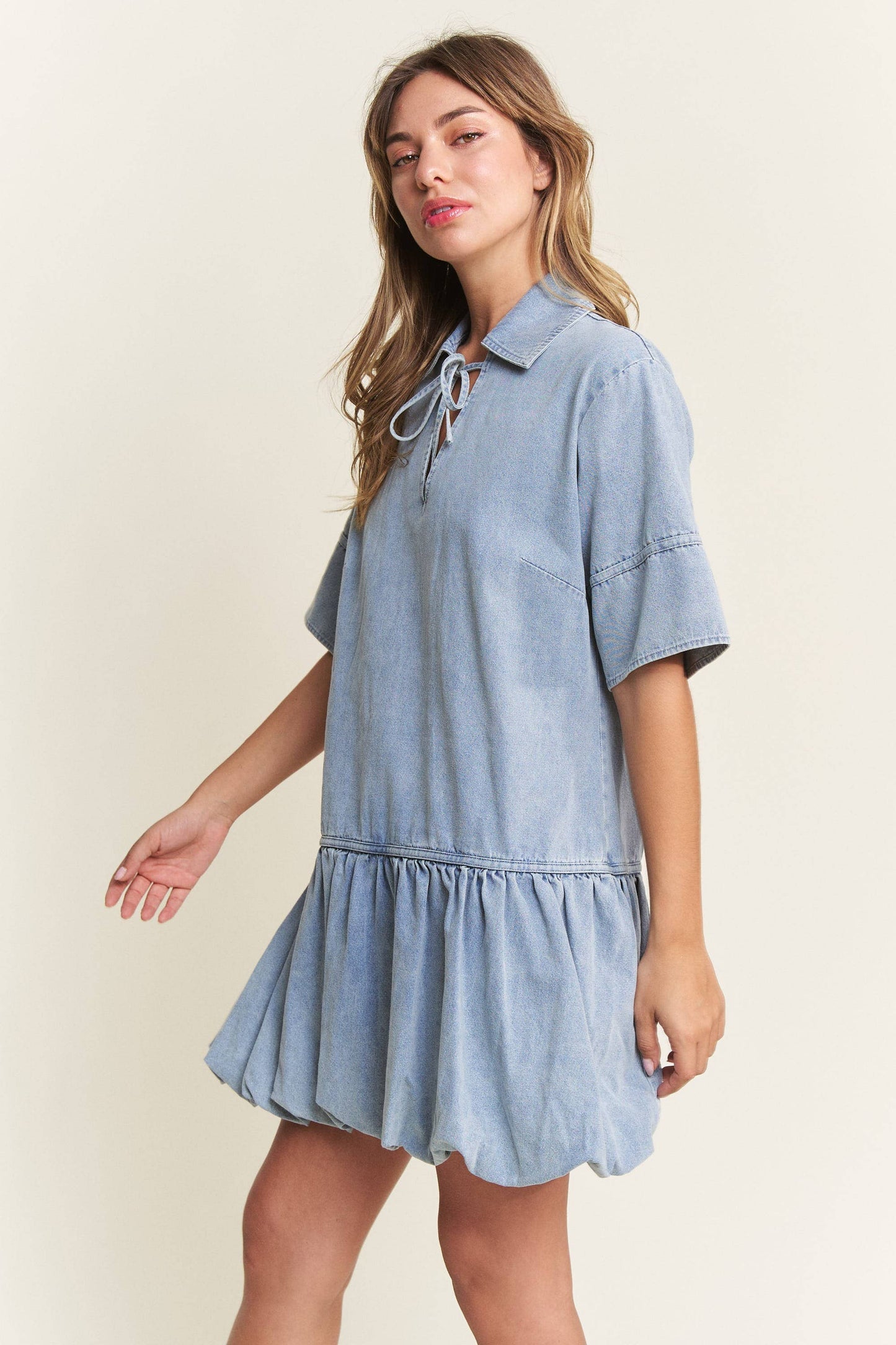 Kick The Dust Up Denim Dress
