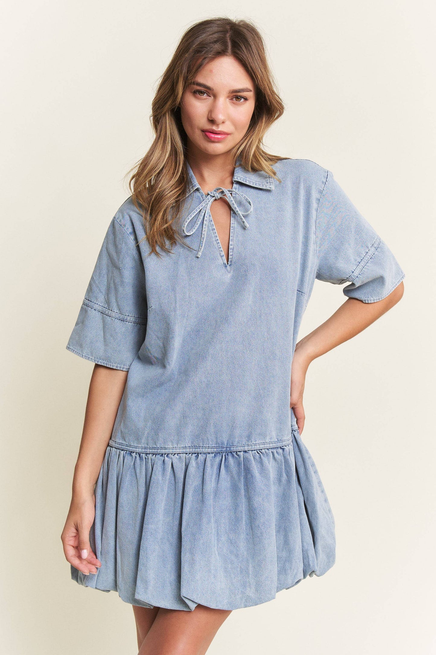 Kick The Dust Up Denim Dress
