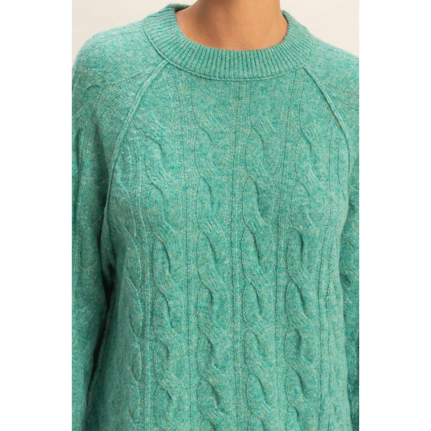 Seafoam Tunic Chunky Sweater