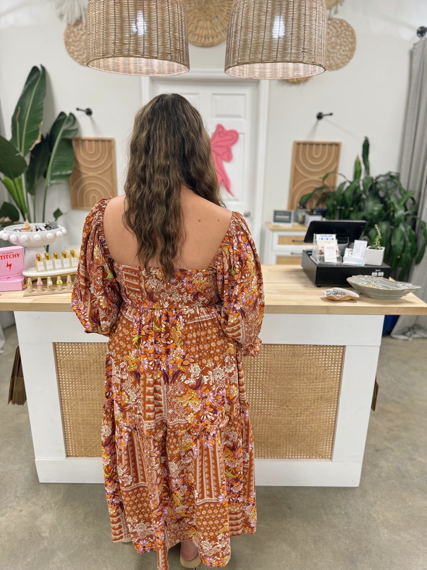 The Gloria Smocked Midi Dress