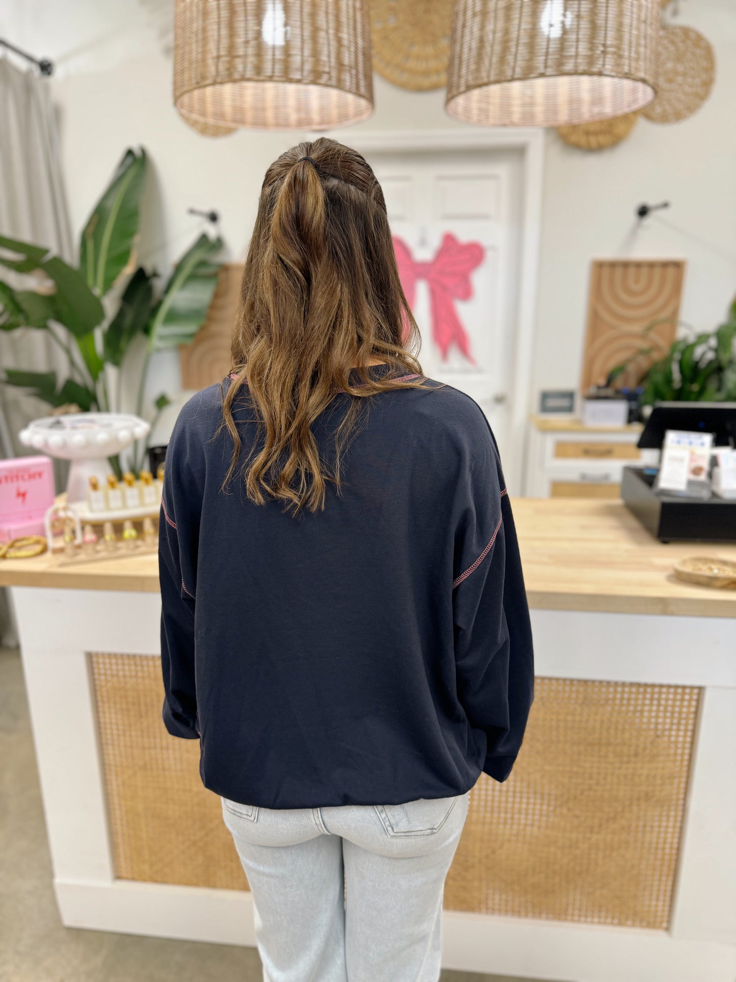 Tini Time Printed Pullover Sweatshirt