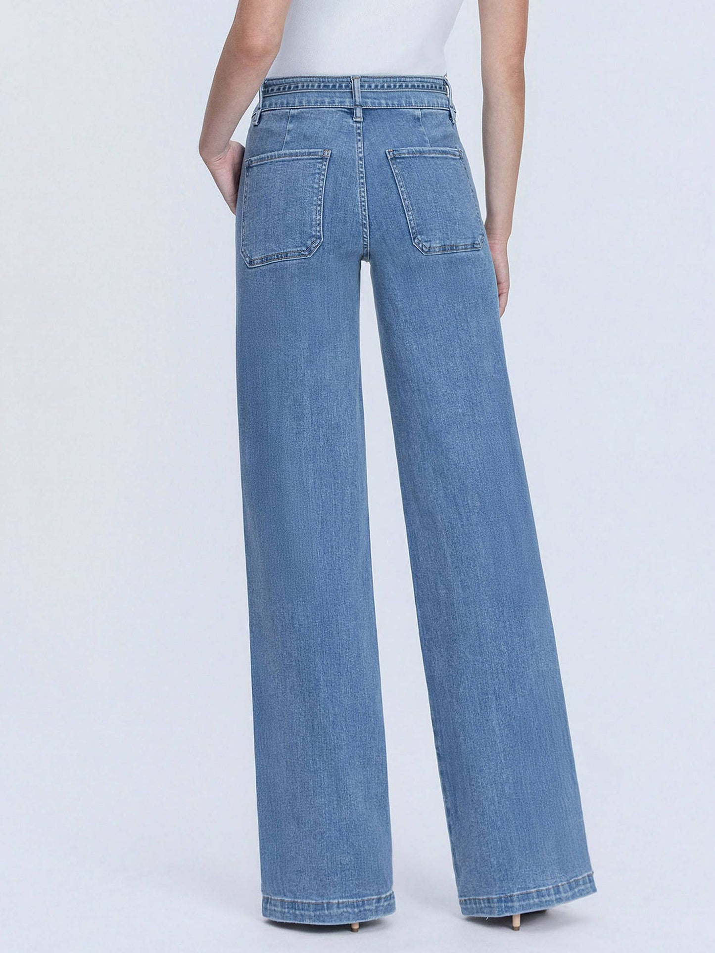 SUPER HIGH RISE WIDE LEG JEANS