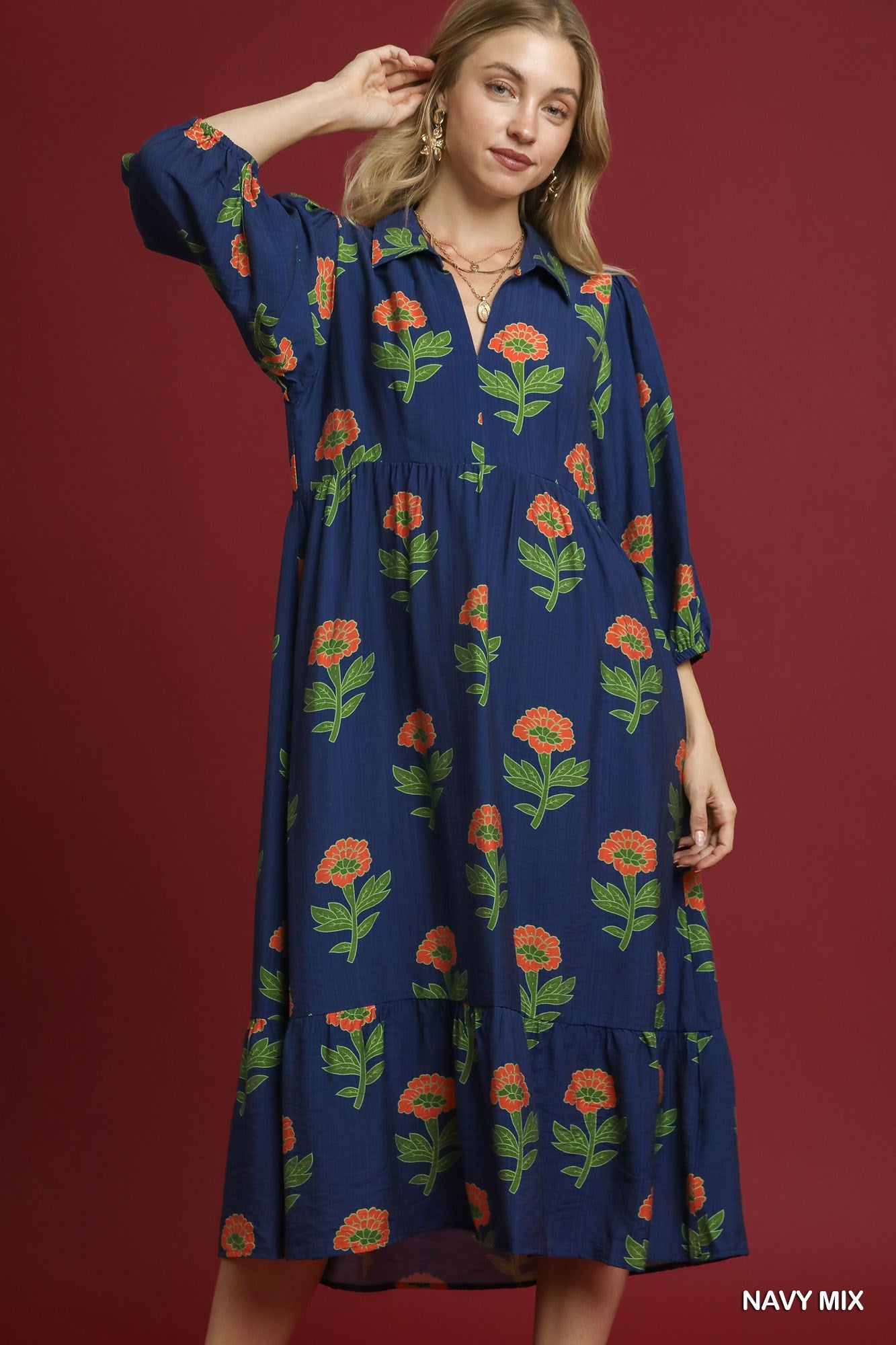 The Ainsley Midi Dress Curvy