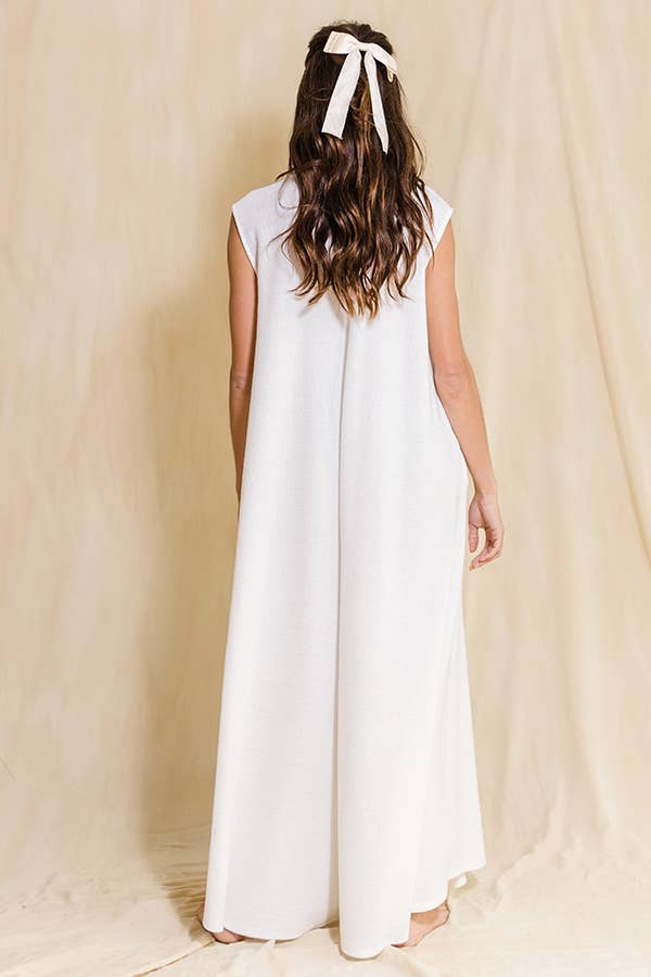 Wide Leg Button-up Loose Fit Solid Jumpsuit