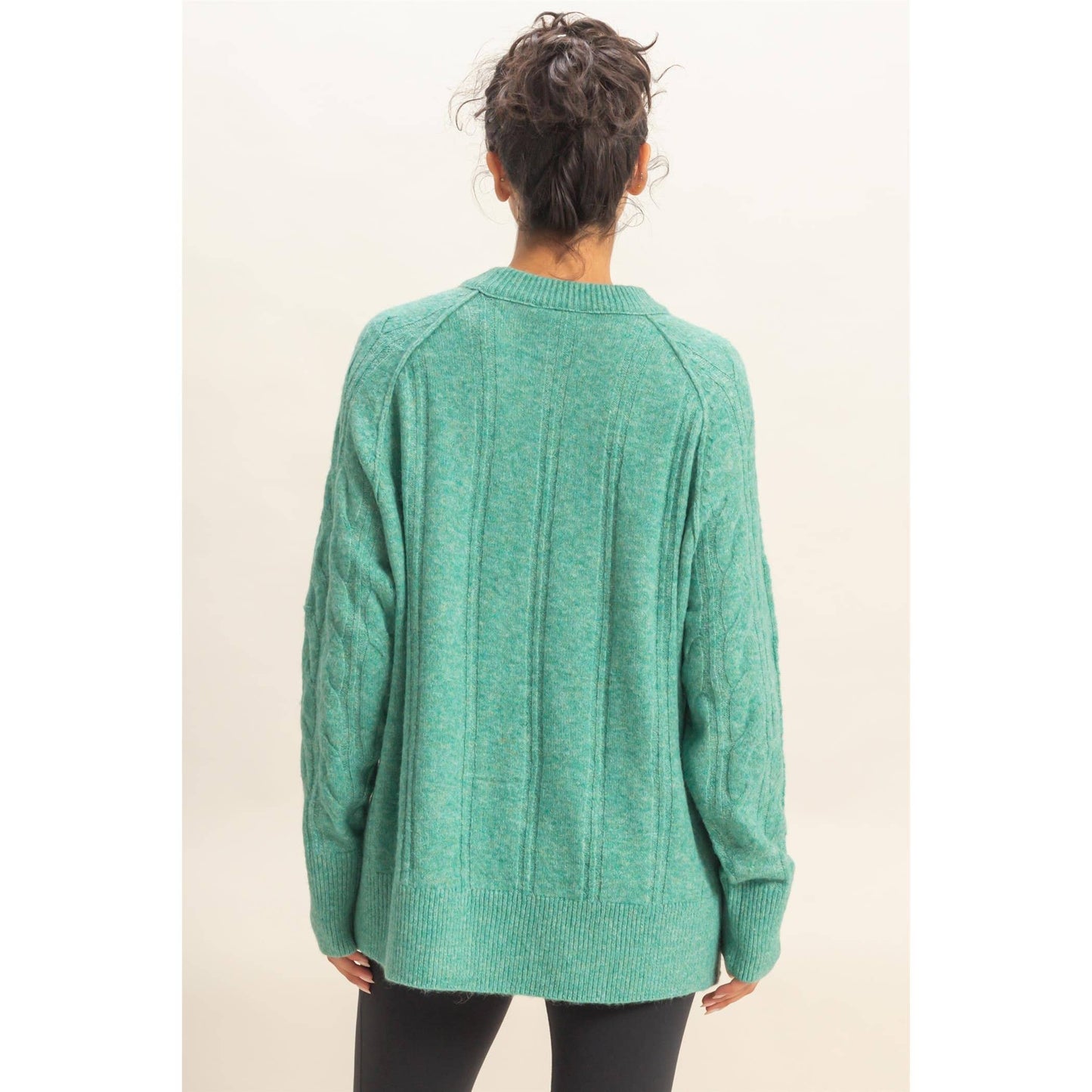 Seafoam Tunic Chunky Sweater