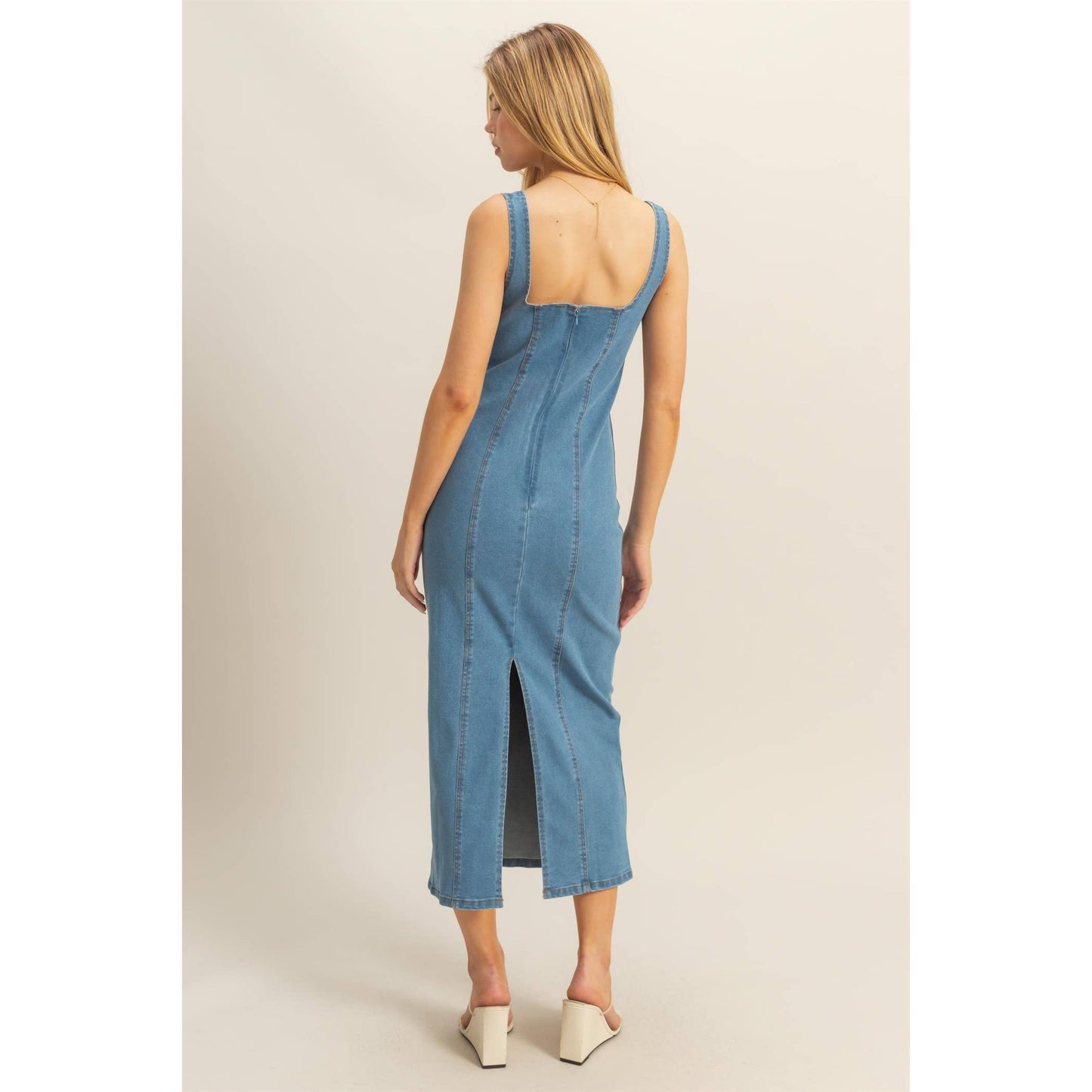 The Baddie Denim Dress