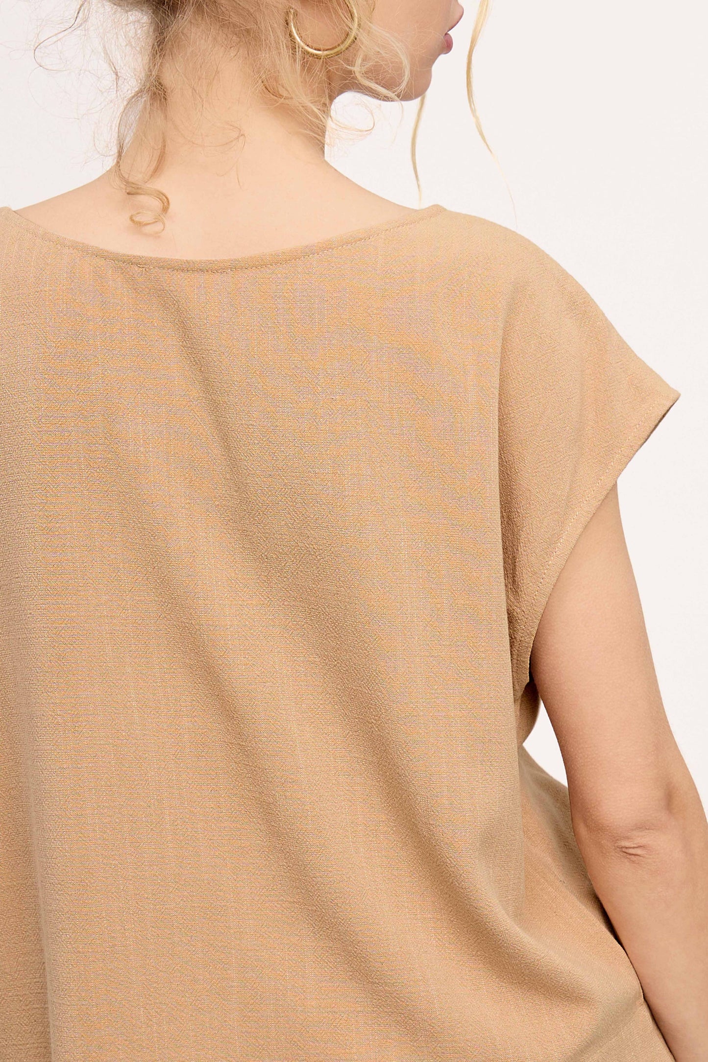 Express Yourself Top- Tan