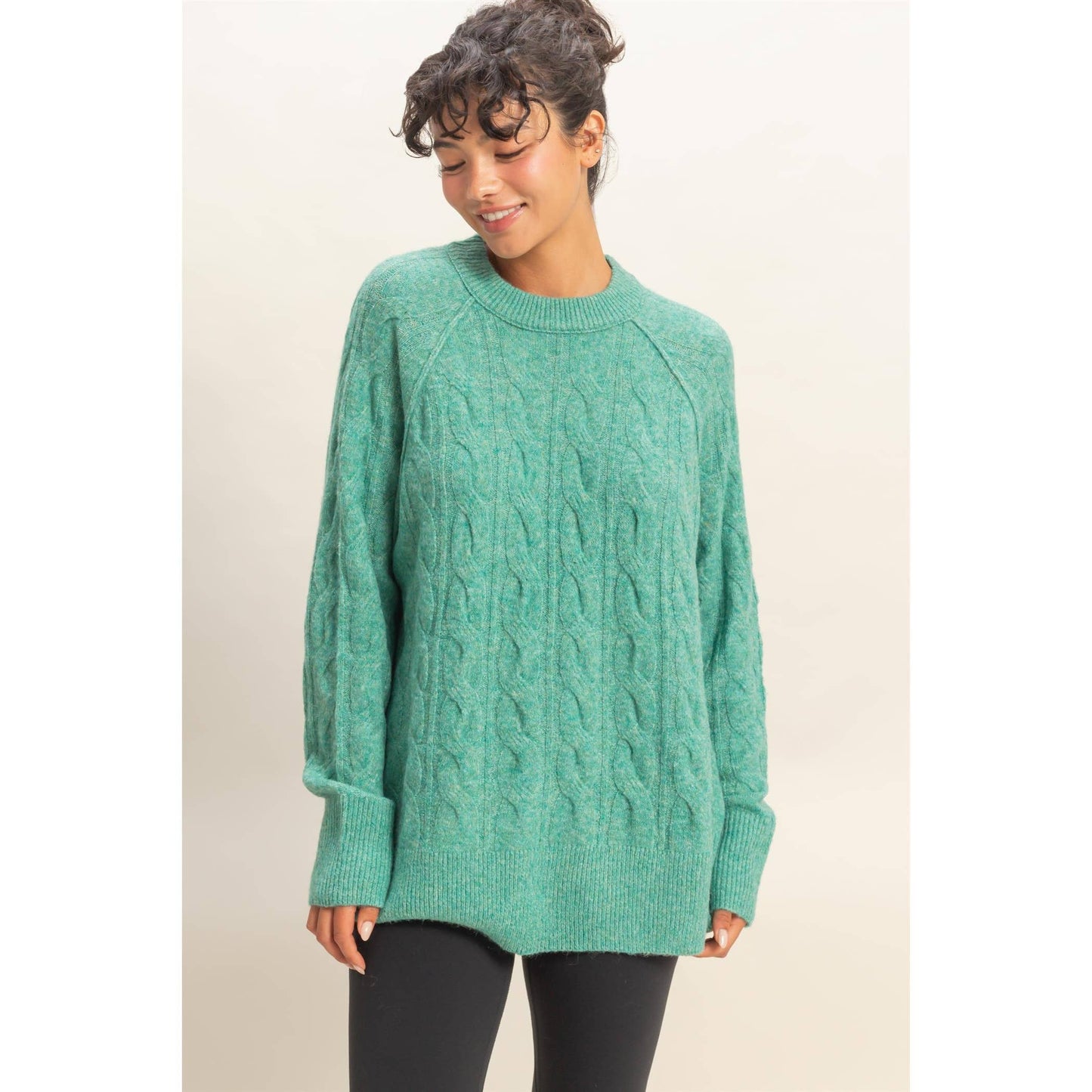 Seafoam Tunic Chunky Sweater