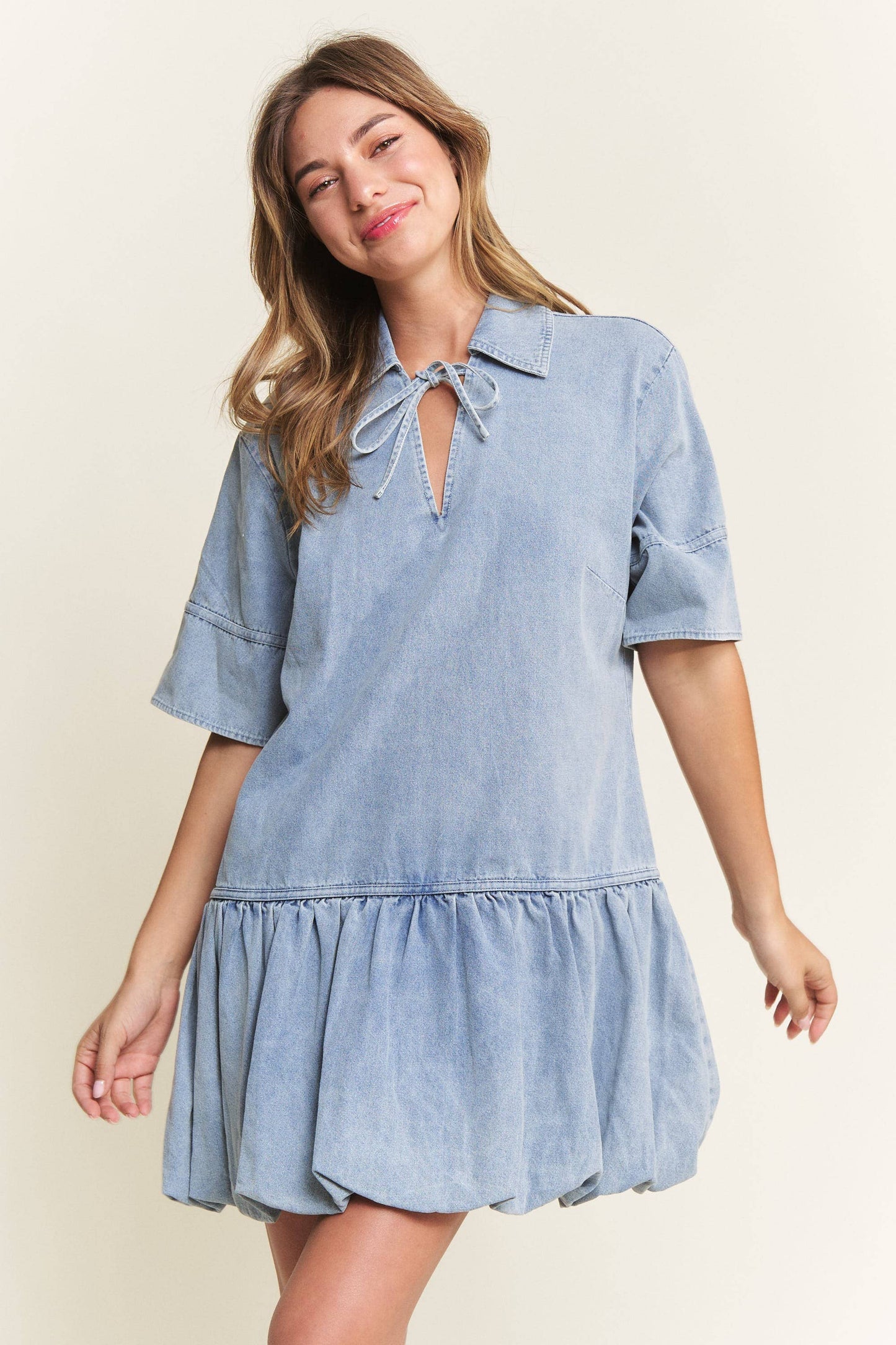 Kick The Dust Up Denim Dress