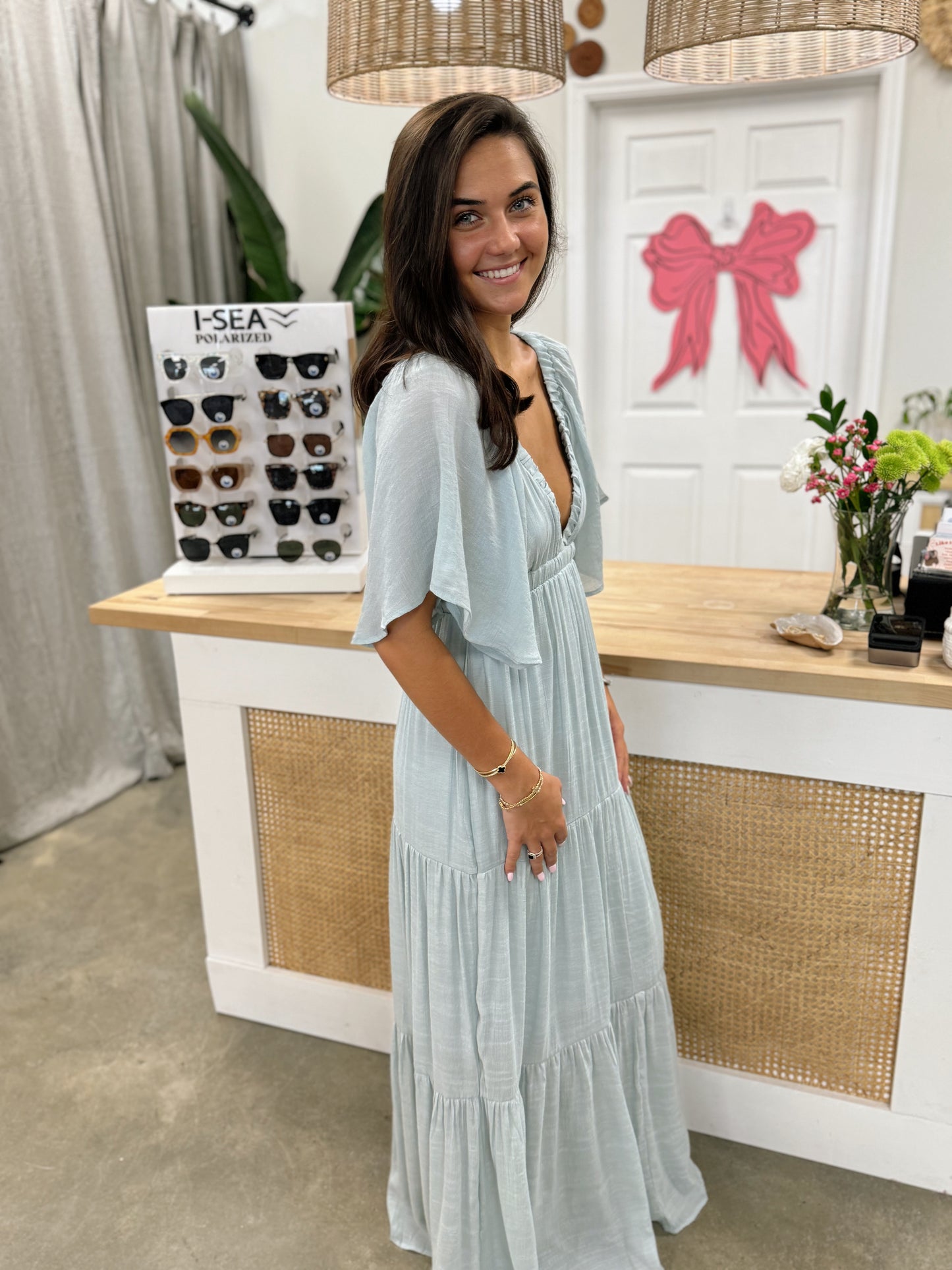 The Coastal Gypsy Dress in Blue Haze
