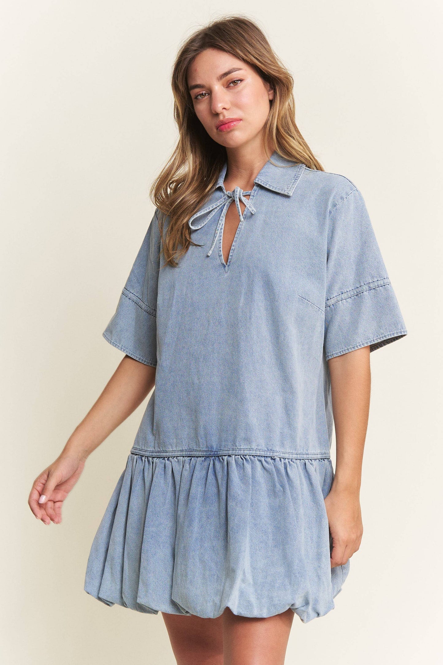 Kick The Dust Up Denim Dress