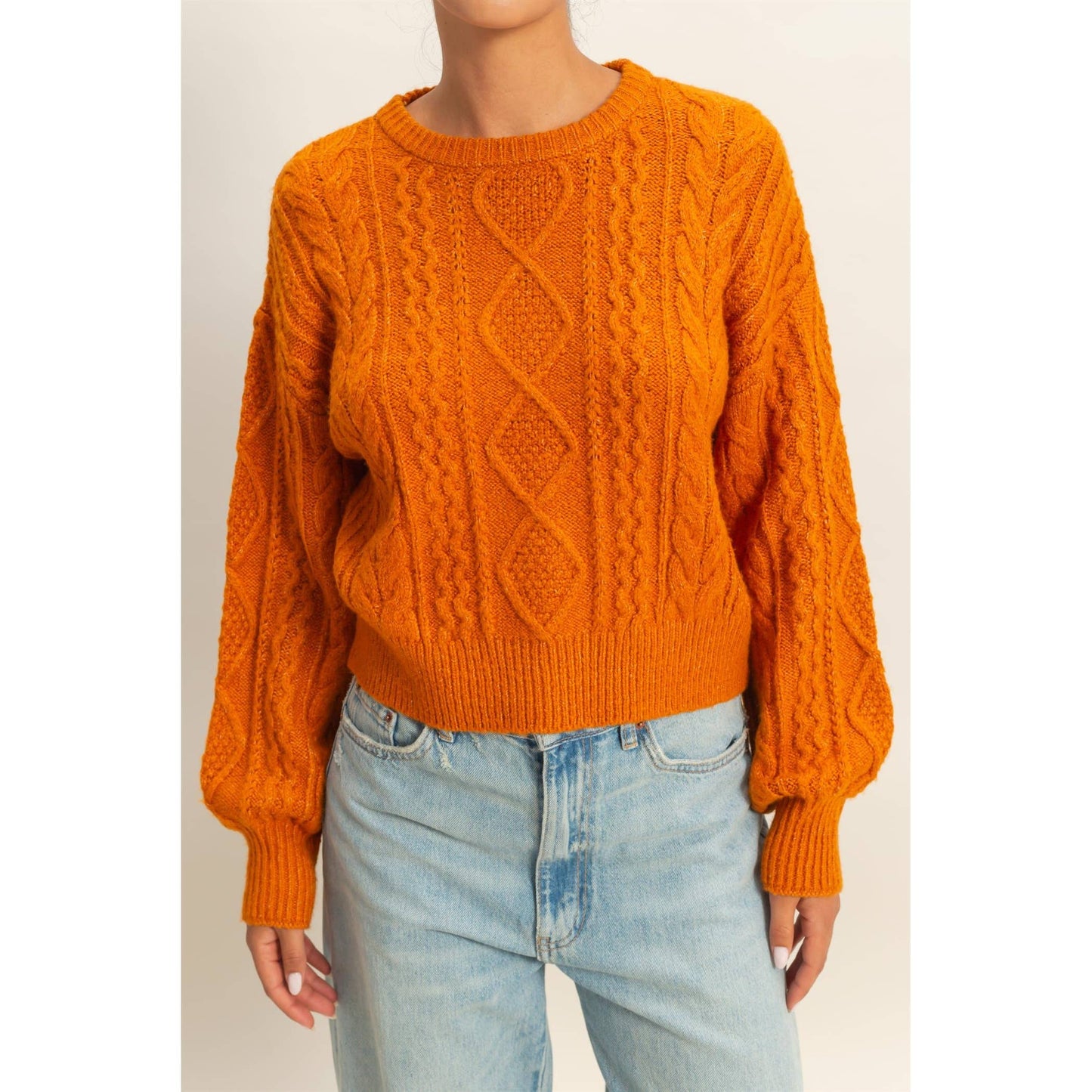 Amber Cable Knit Sweater
