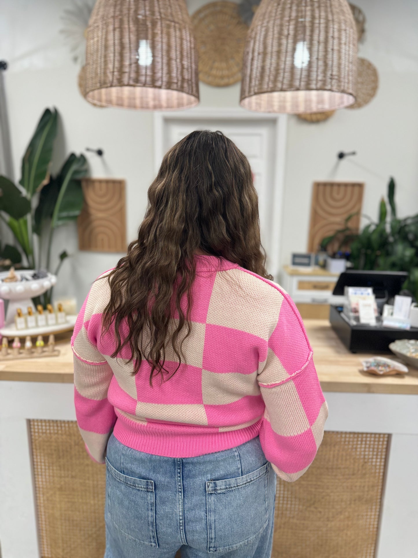 The Checkmate Pinky Sweater