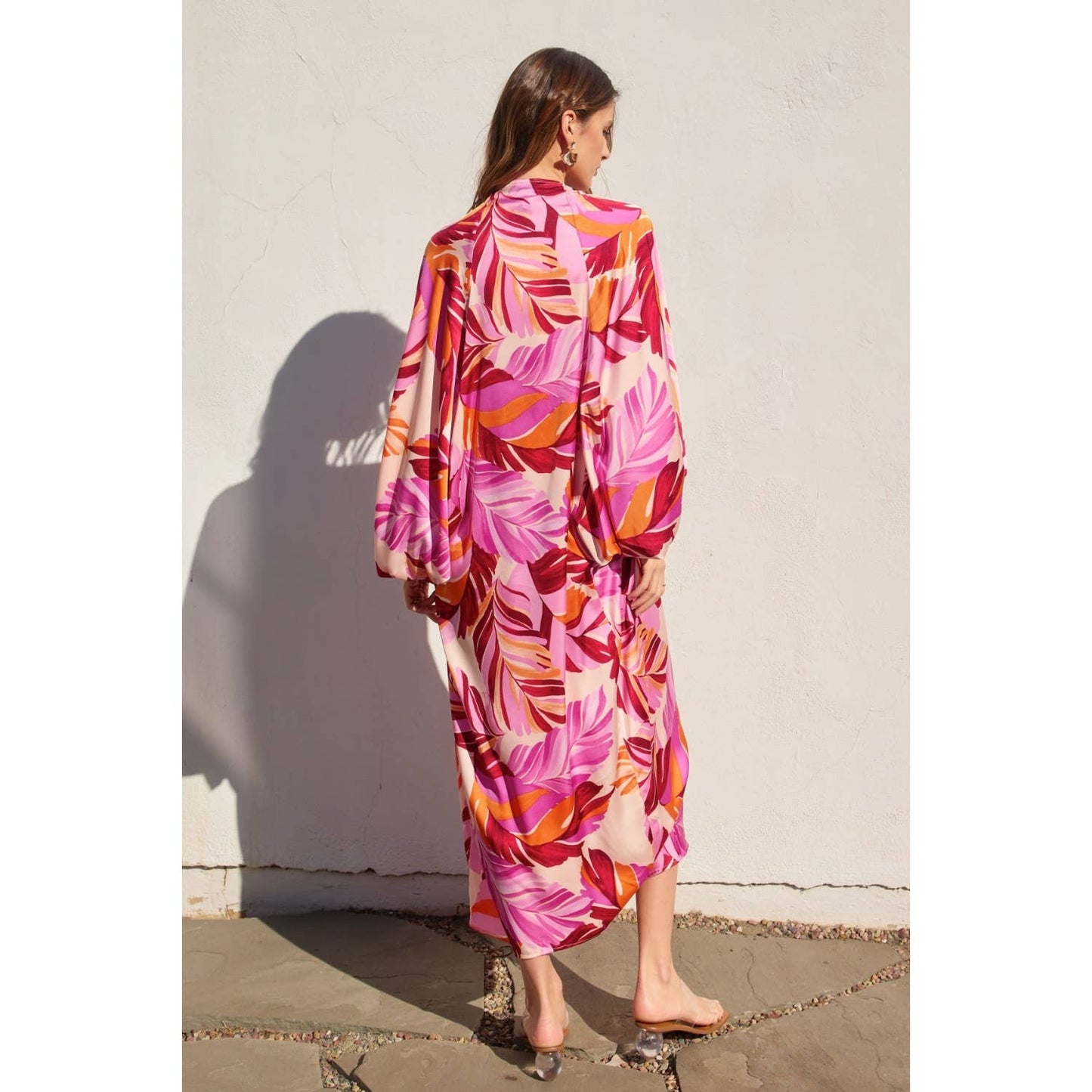 Berry Kiss Maxi Kaftan Dress