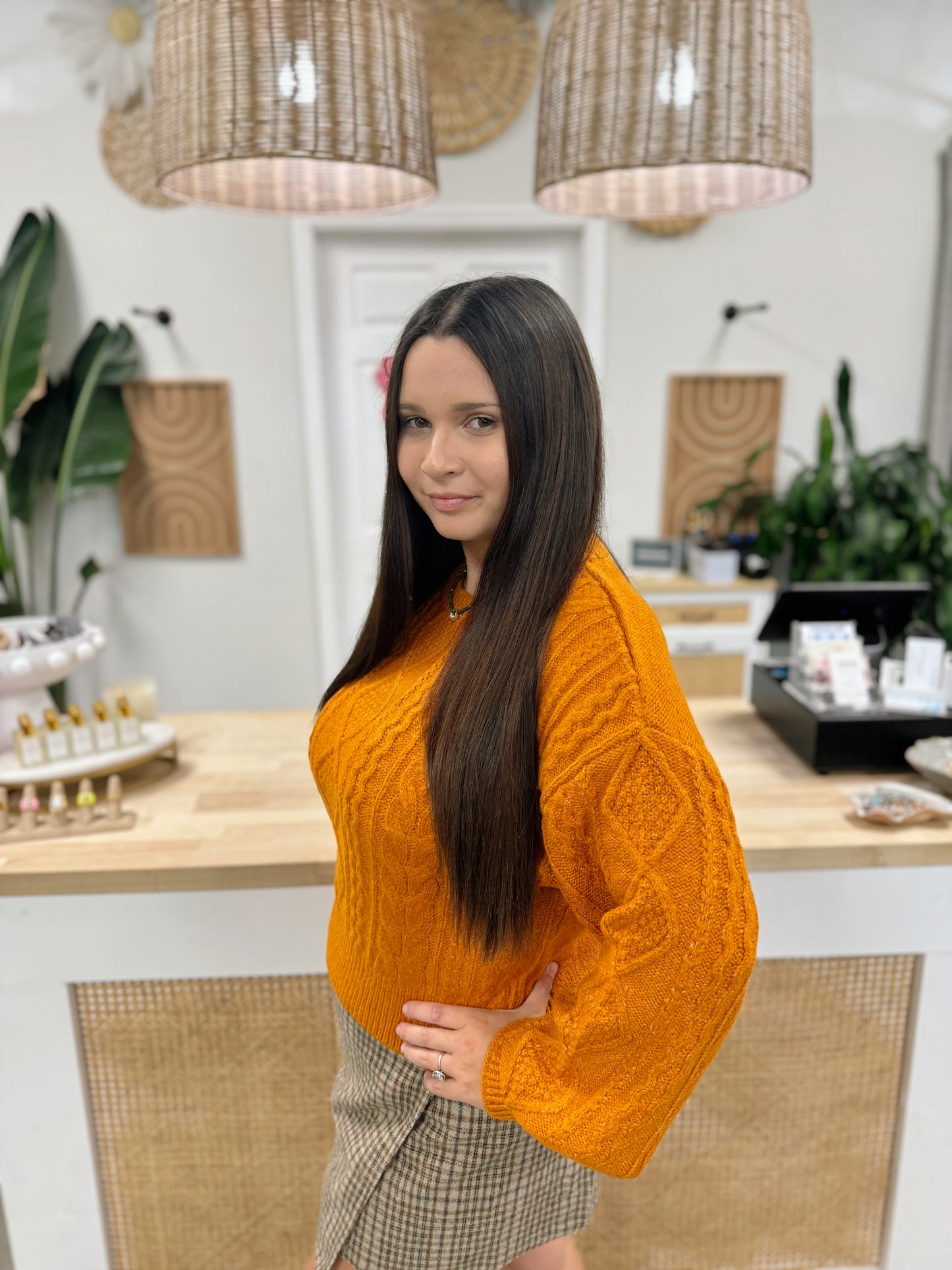 Amber Cable Knit Sweater