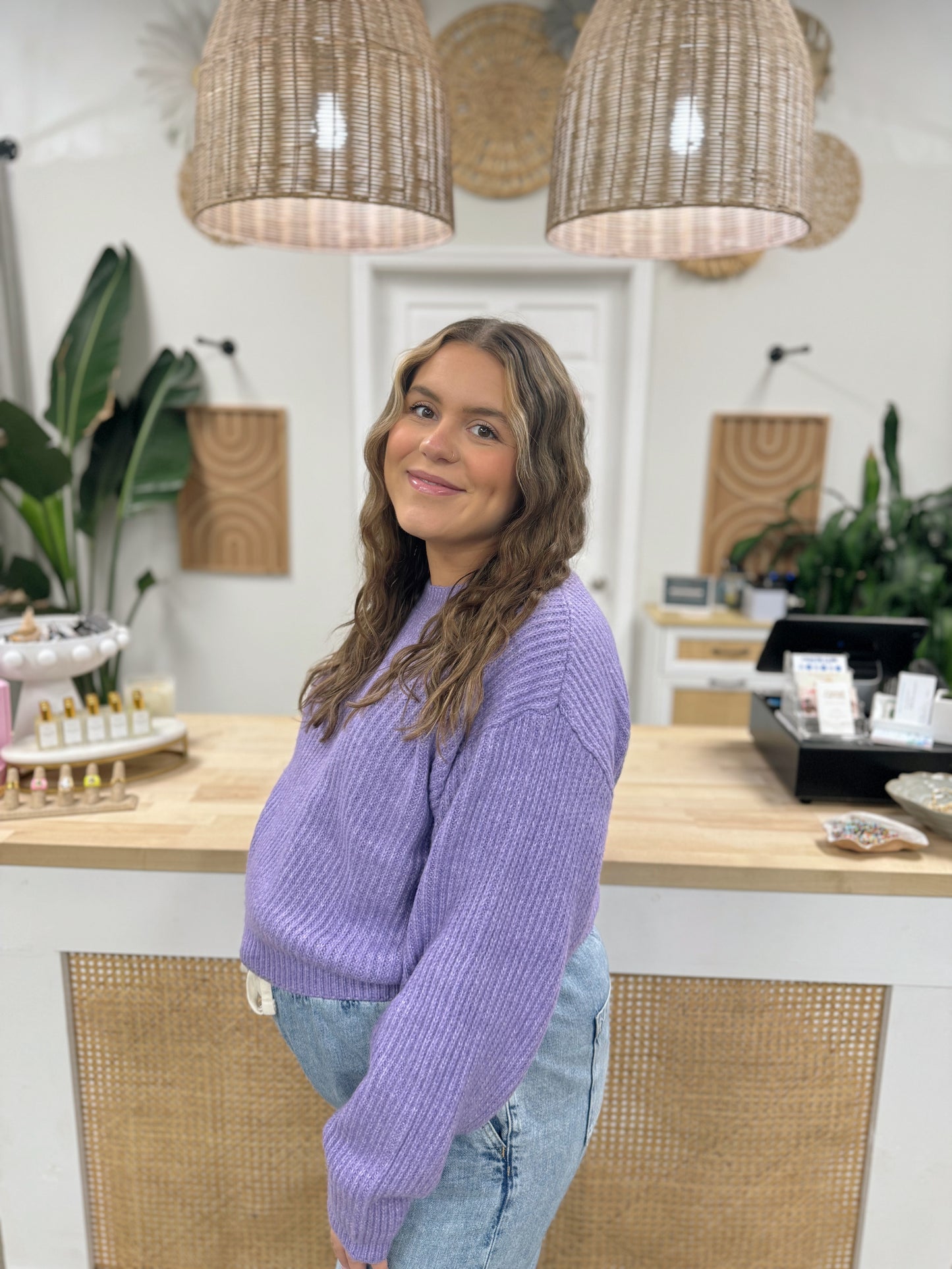 Laid Back Lilac Sweater