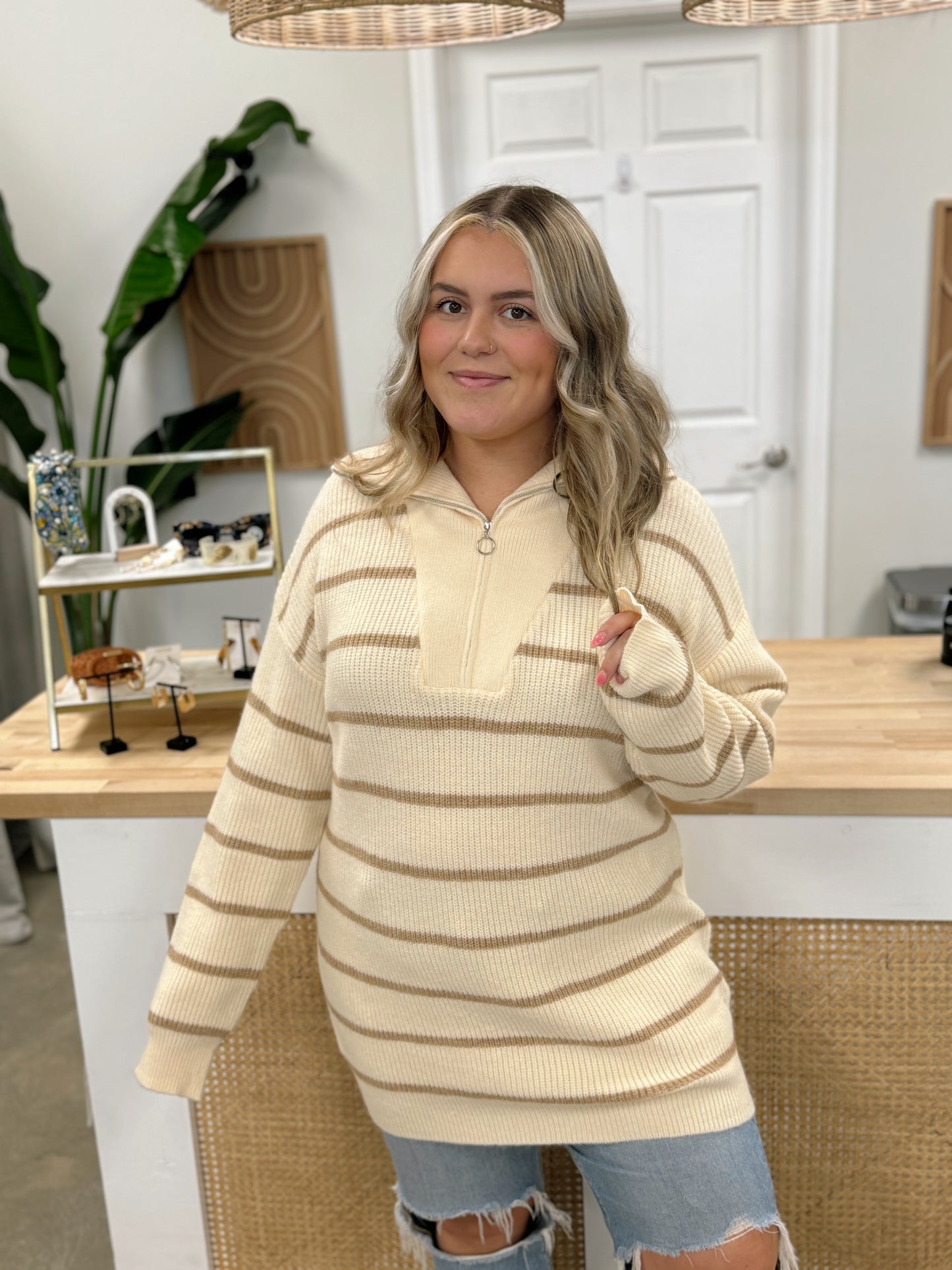 Autumn Delight Tunic Sweater