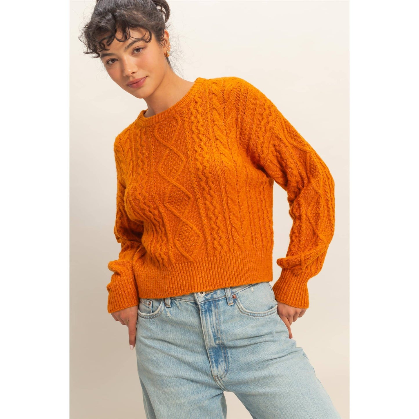 Amber Cable Knit Sweater