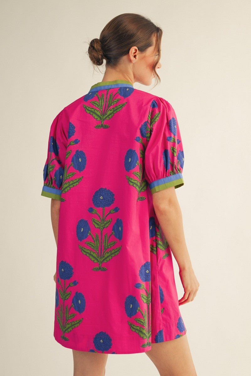 The Poisey Block Print Dress