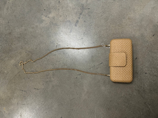 Sylvi Straw Clutch Bag With Chain Strap