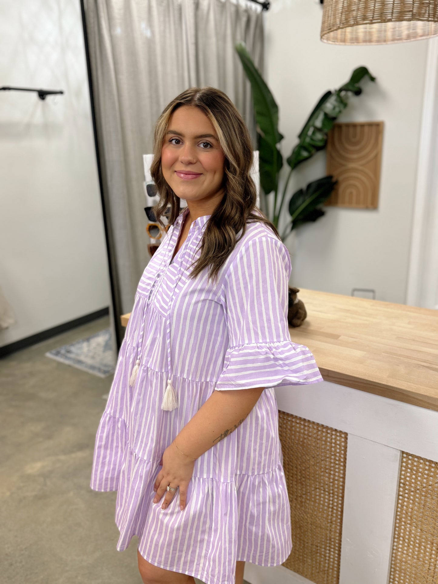 Lavender and Lilac Baby Doll Dress
