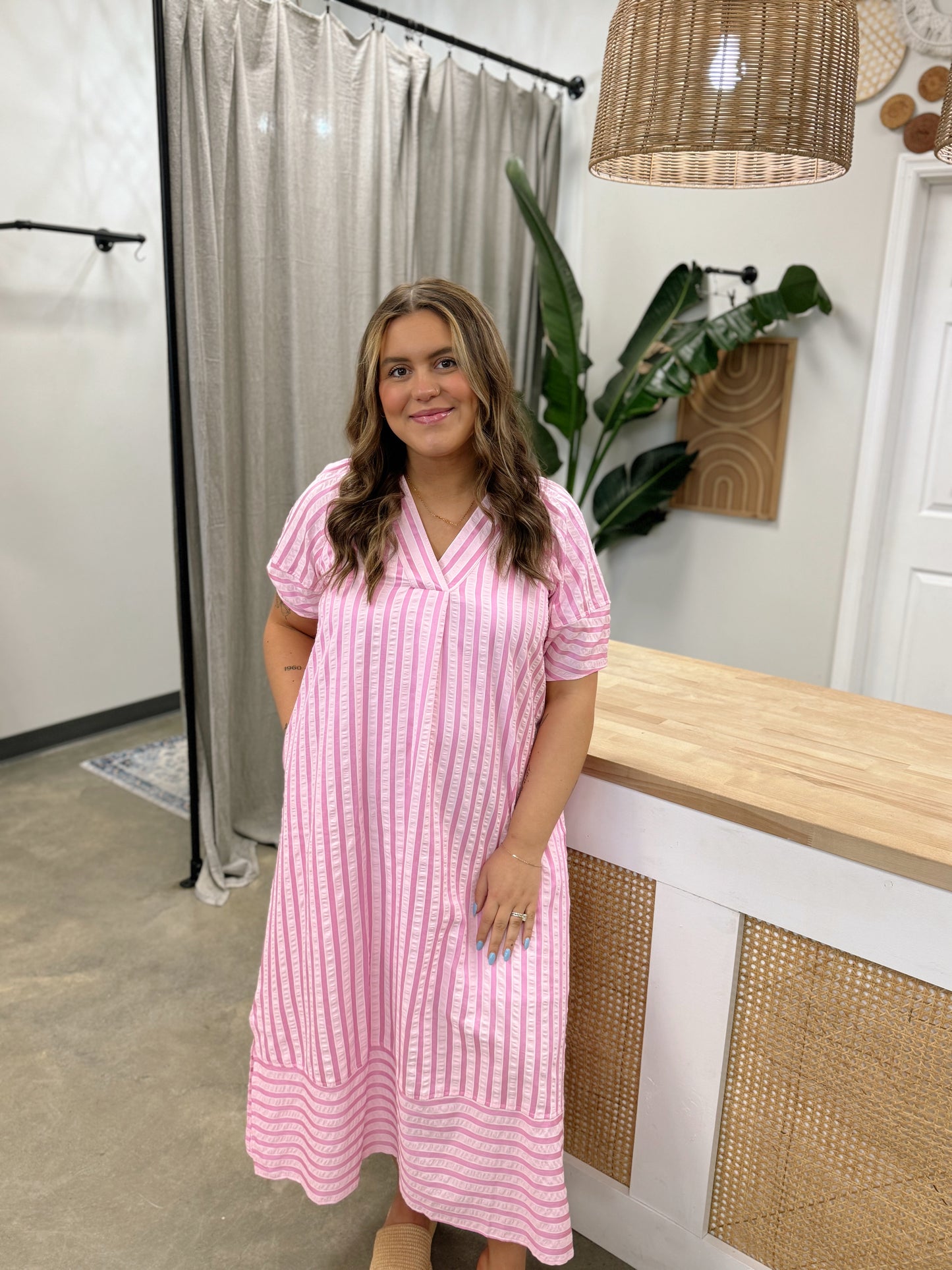 Pink and Pretty Midi Dress