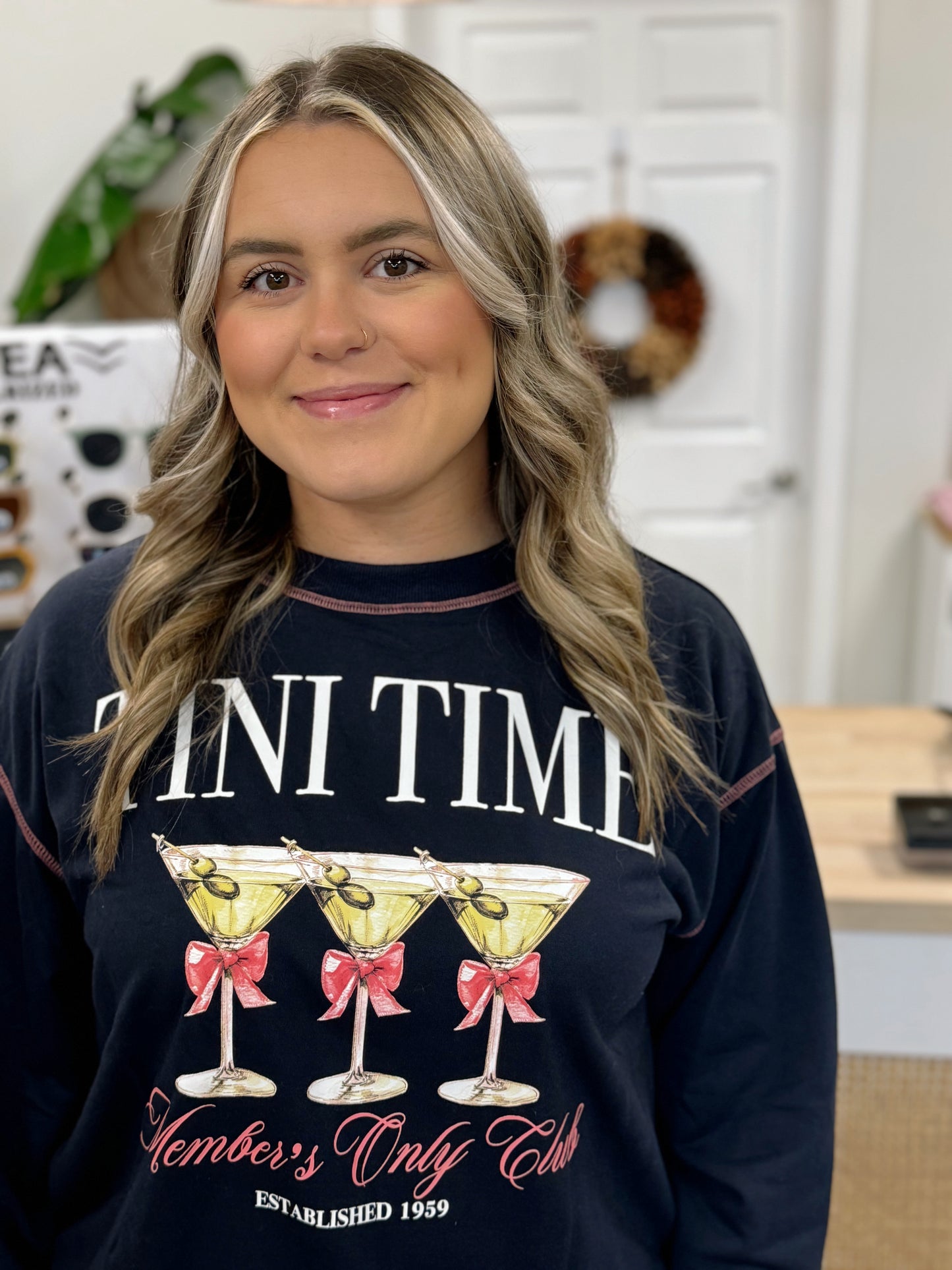 Tini Time Printed Pullover Sweatshirt