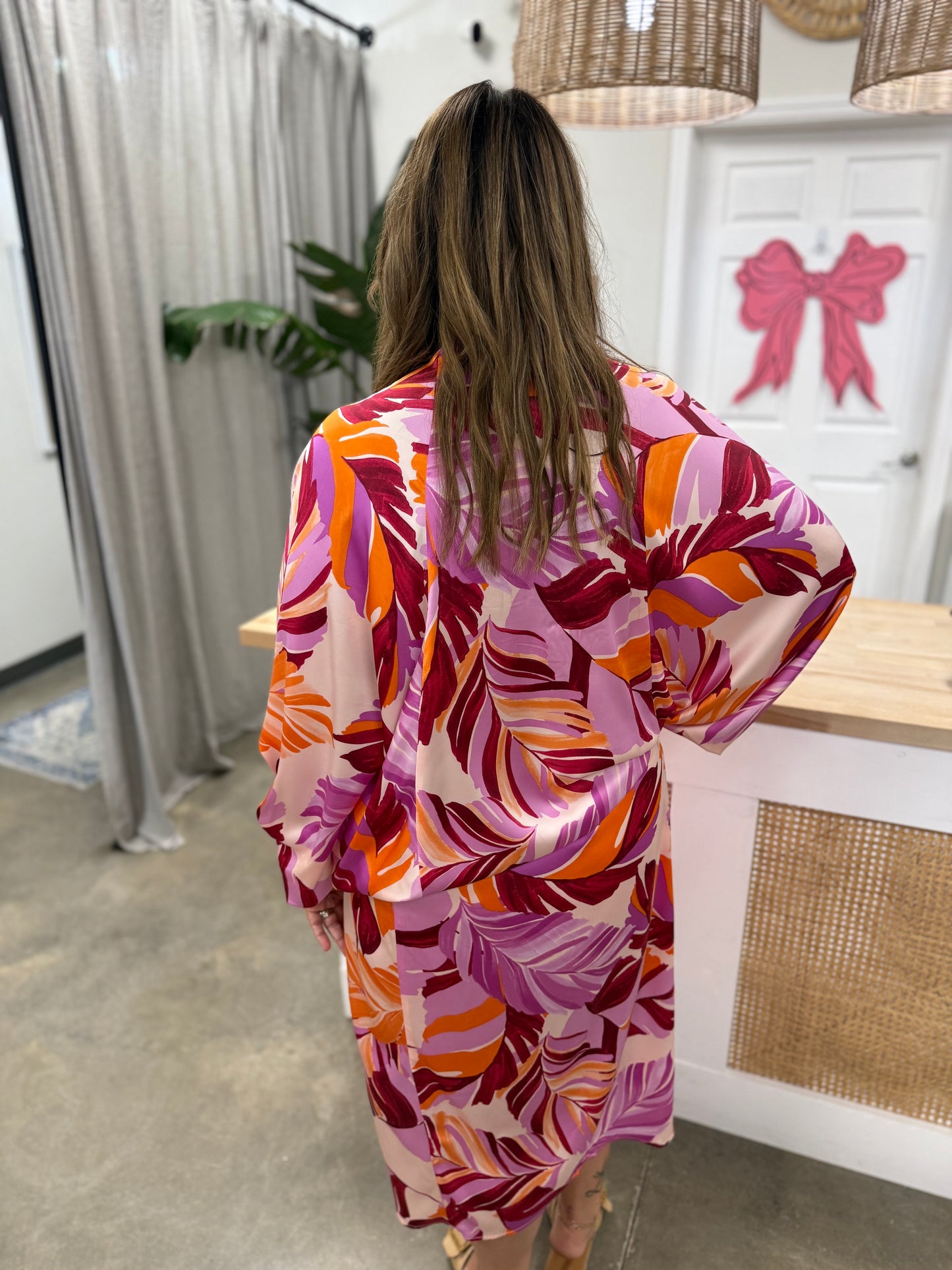 Berry Kiss Maxi Kaftan Dress