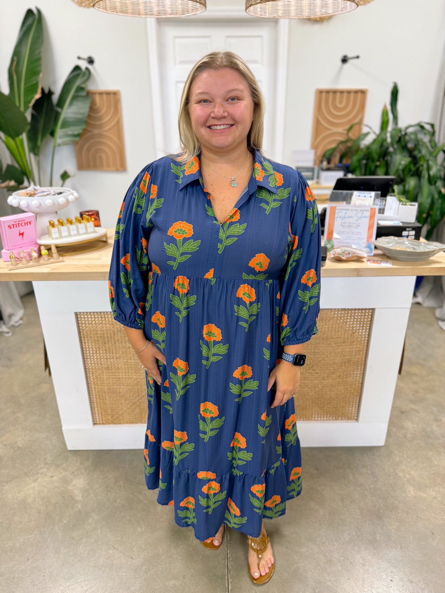 The Ainsley Midi Dress Curvy