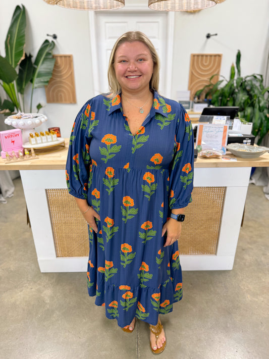 The Ainsley Midi Dress Curvy