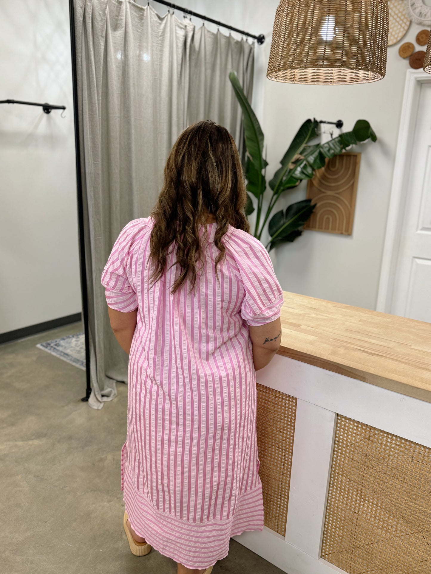 Pink and Pretty Midi Dress