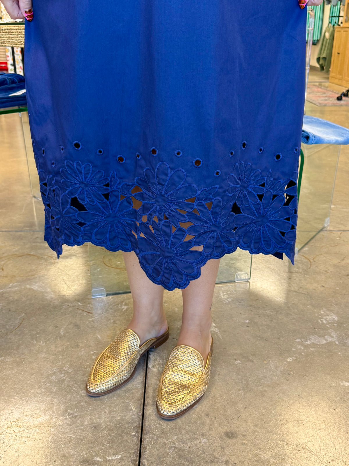 The Mckenzie Eyelet Midi Dress