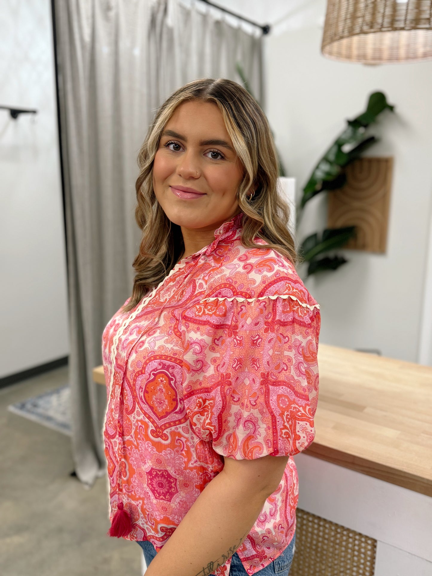 Paisley and Cute Top PINK