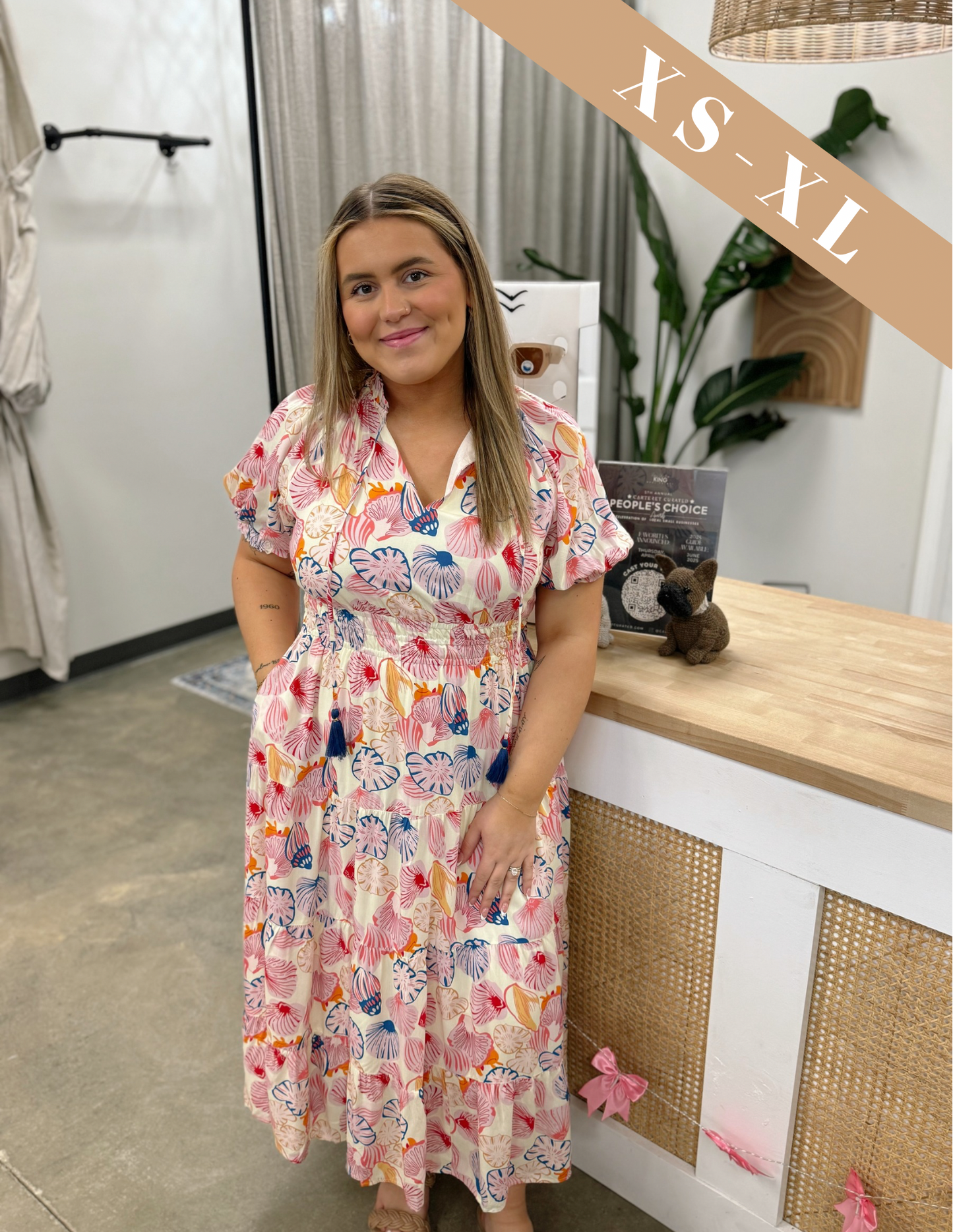Beach treasure Tiered Dress